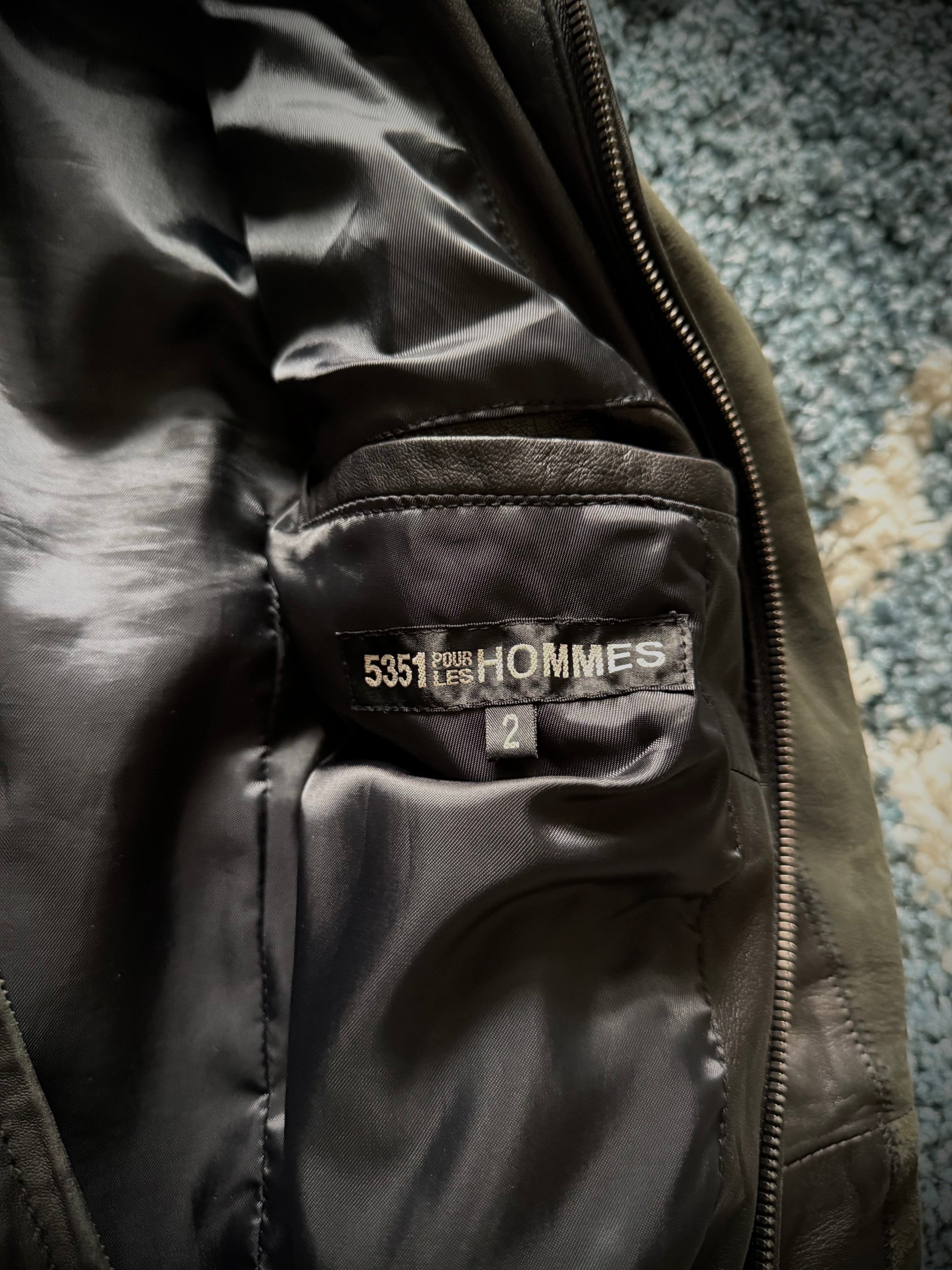 5351 Pour Les Hommes Hybrid Leather Jacket