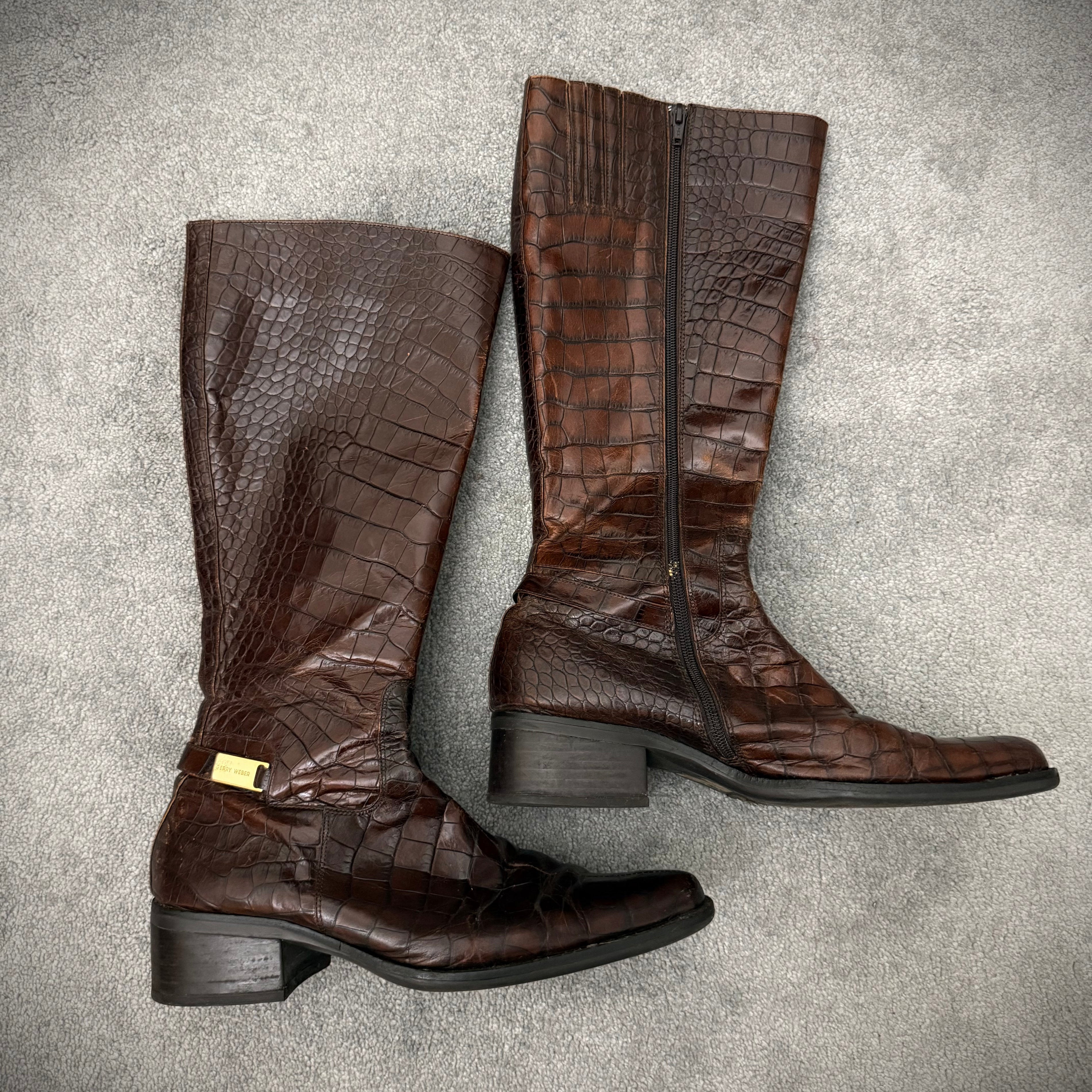 Crocodile exotical pattern Boots