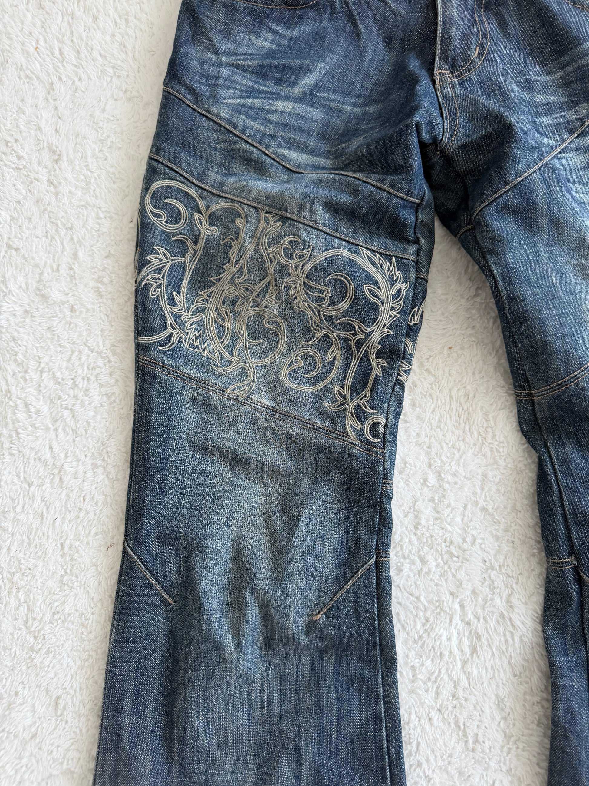 Tornado Mart Tribal Bell Bottoms