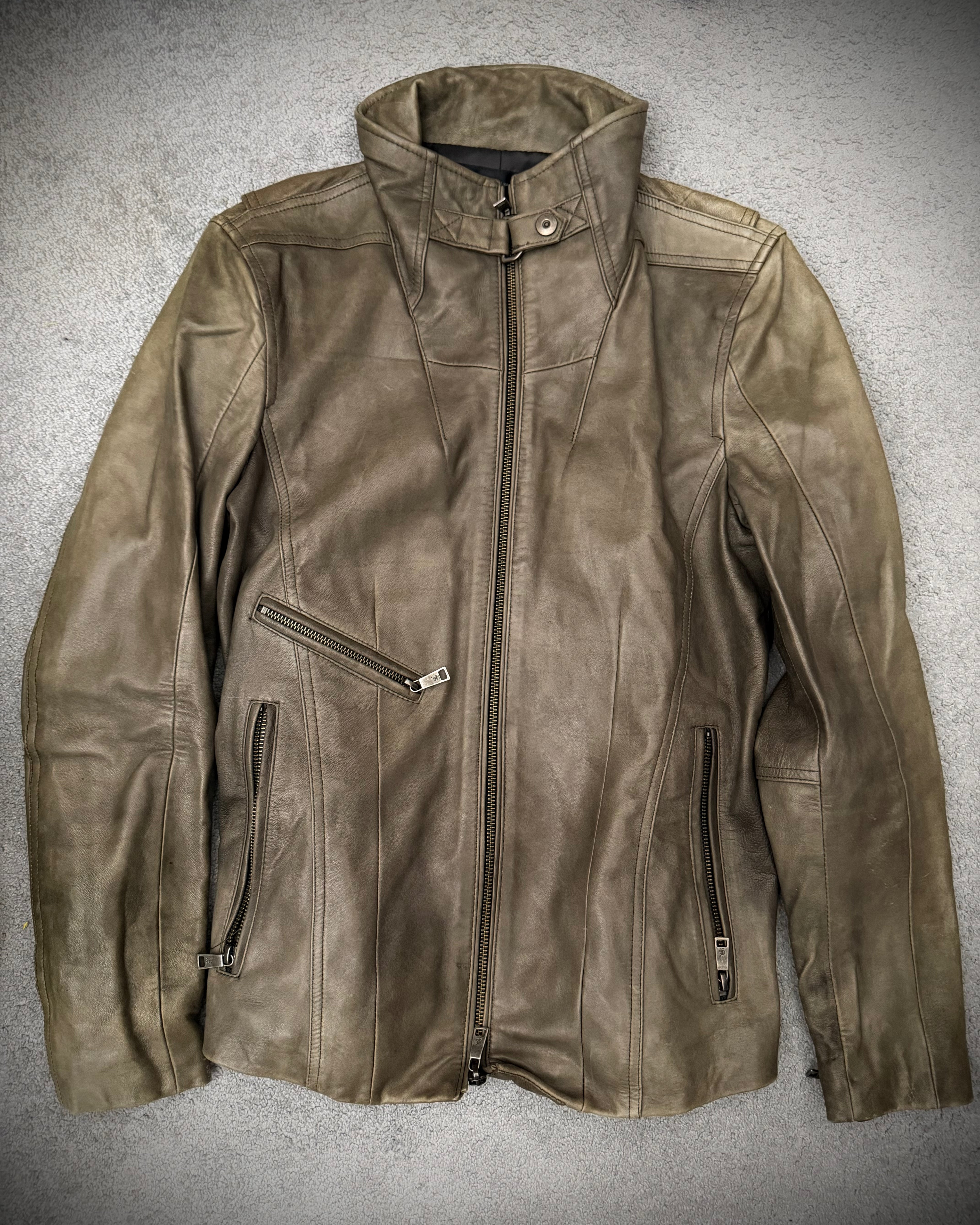 Schlussel Emerald Leather Rider Jacket