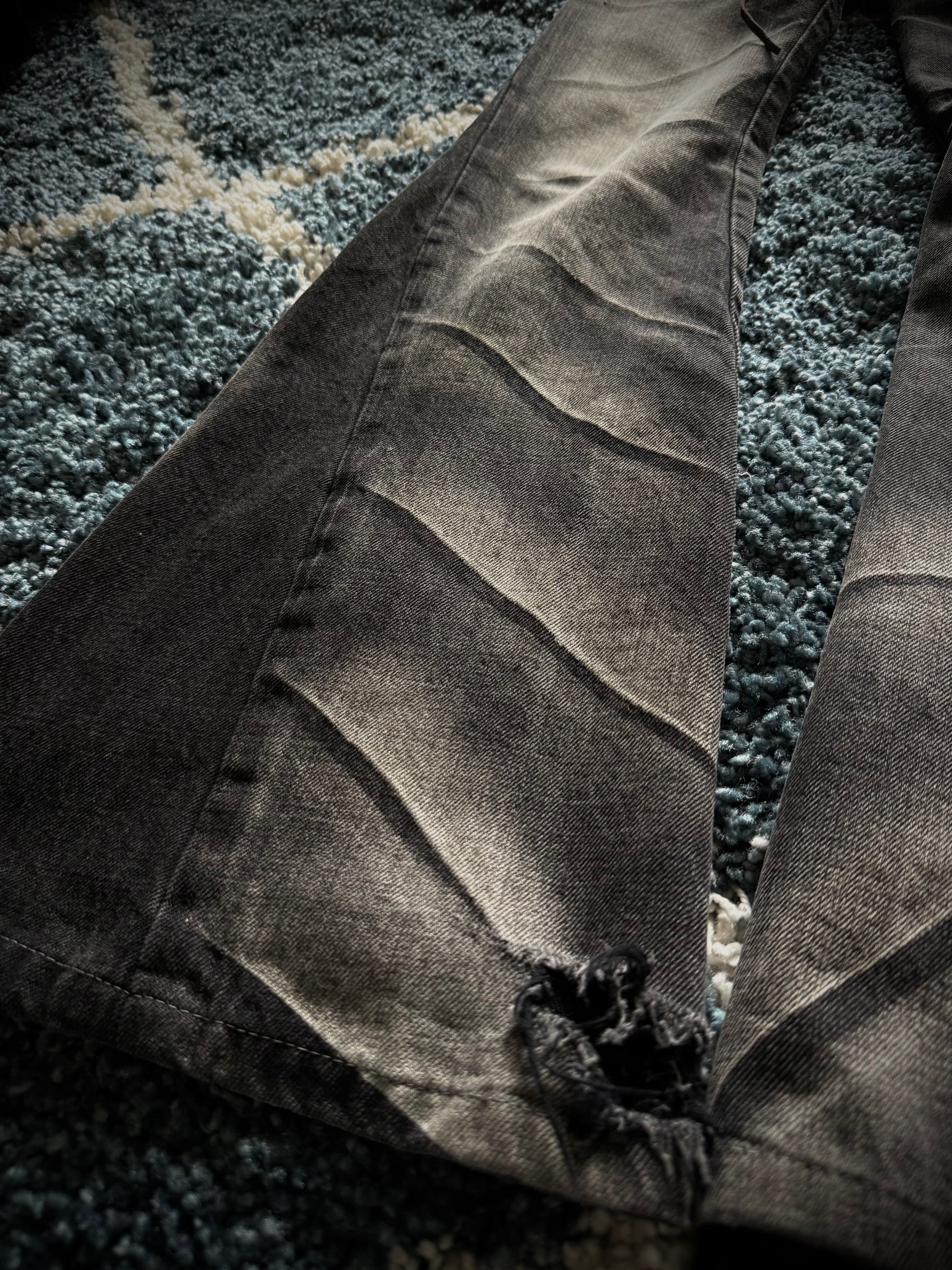 Personal Collection 00‘s Tornado Mart double waisted laced up flared denim