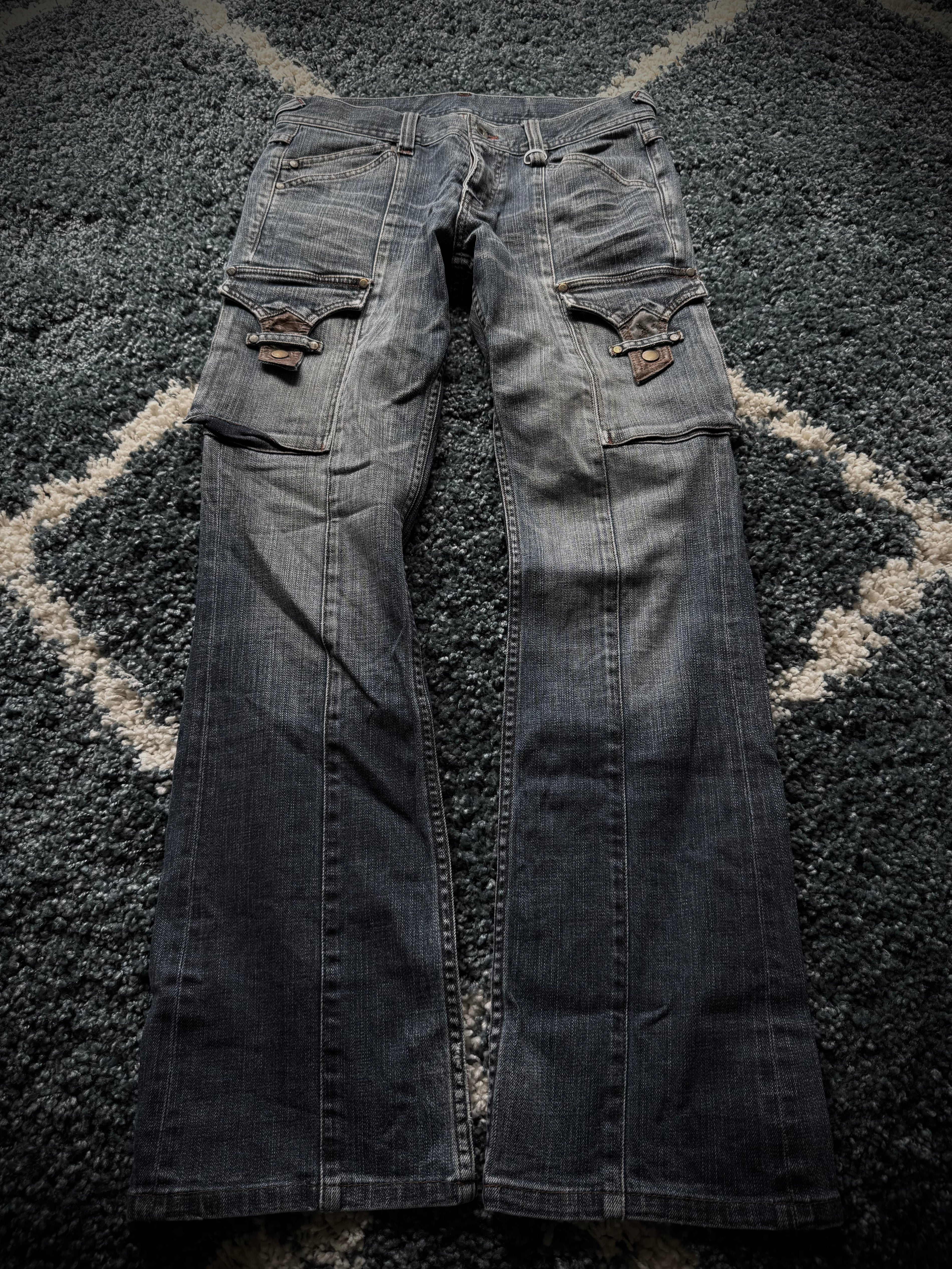 Nicole Club Snakeskin flared Jeans