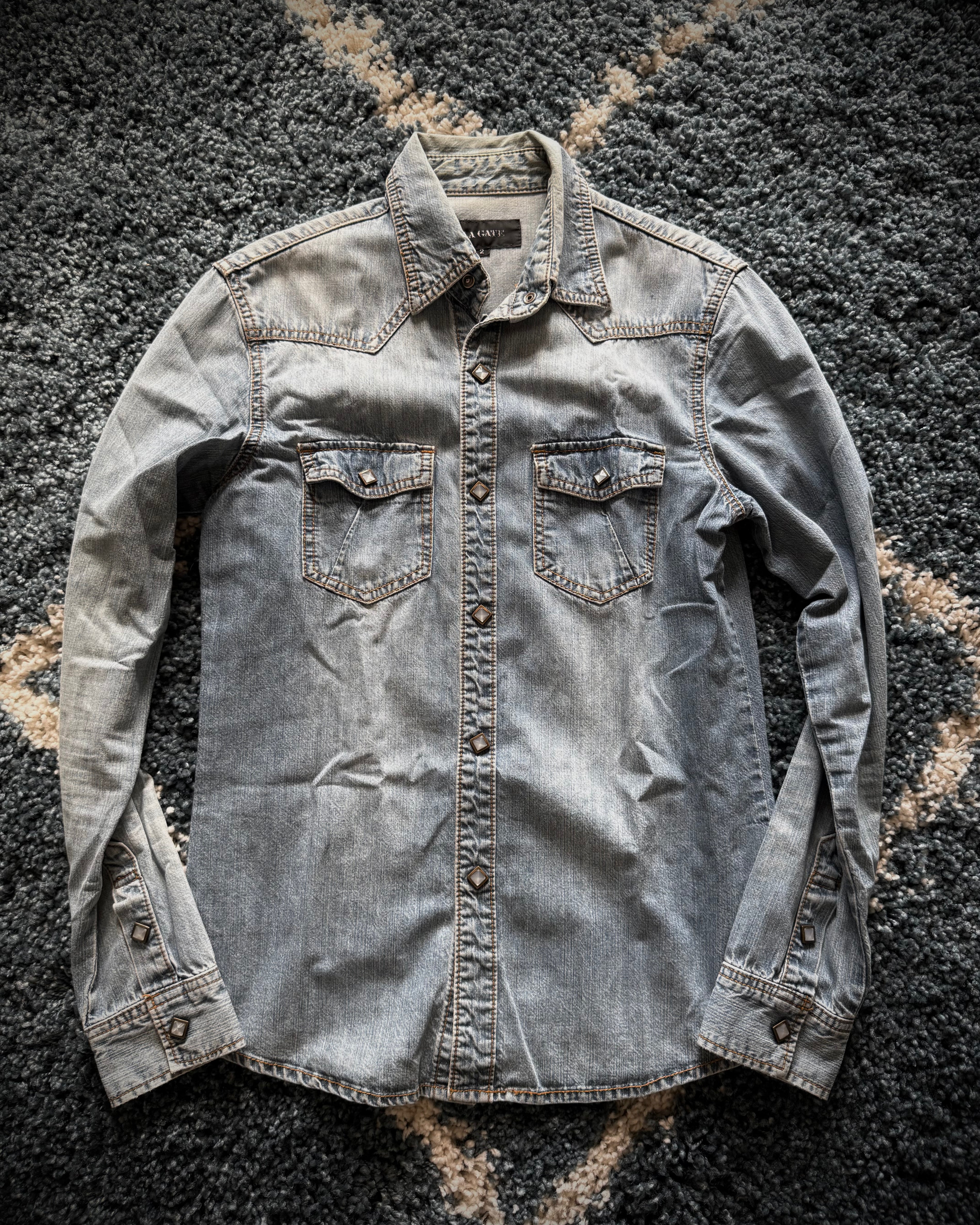 La Gate crystal denim jacket