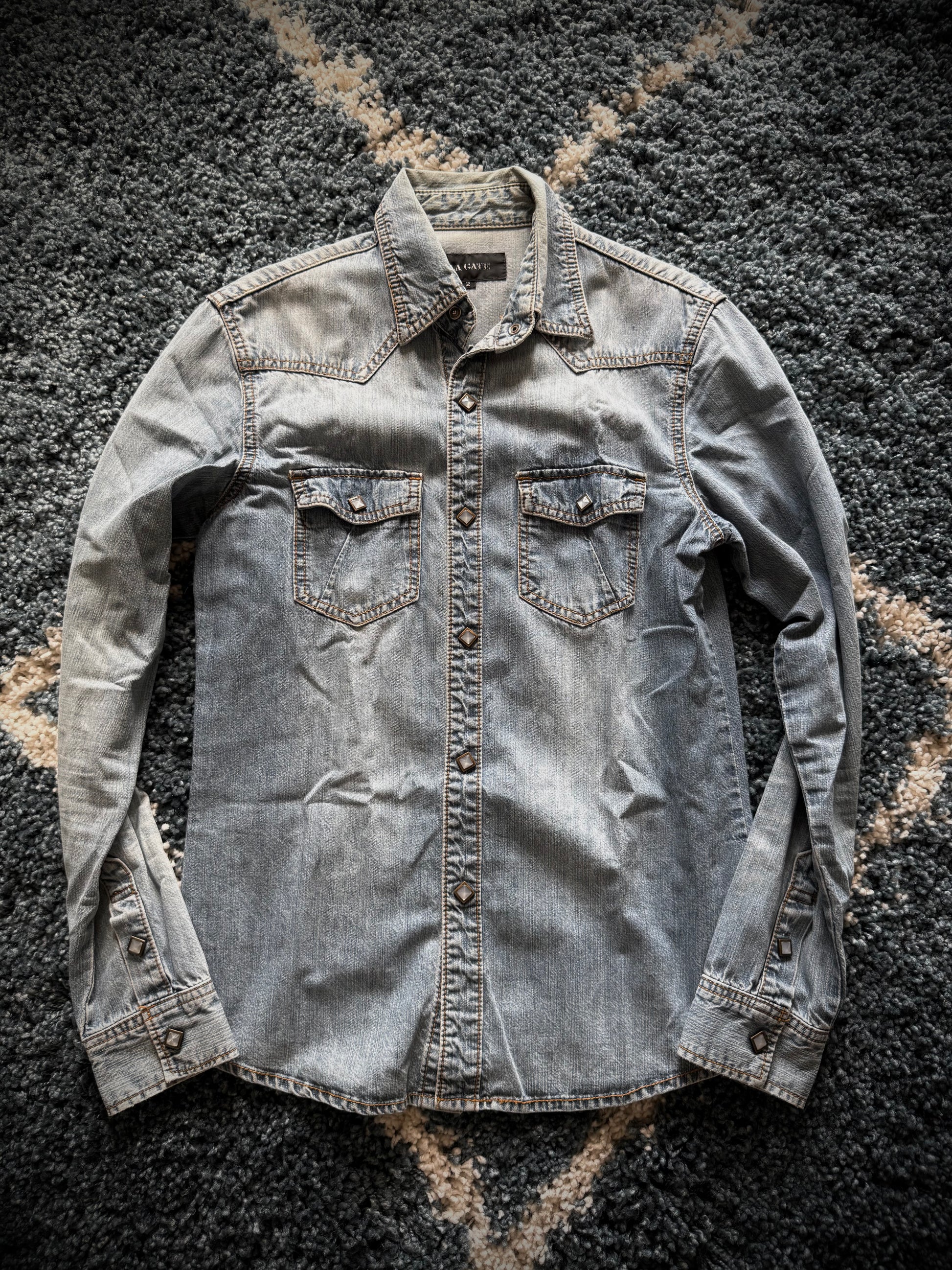 La Gate crystal denim jacket