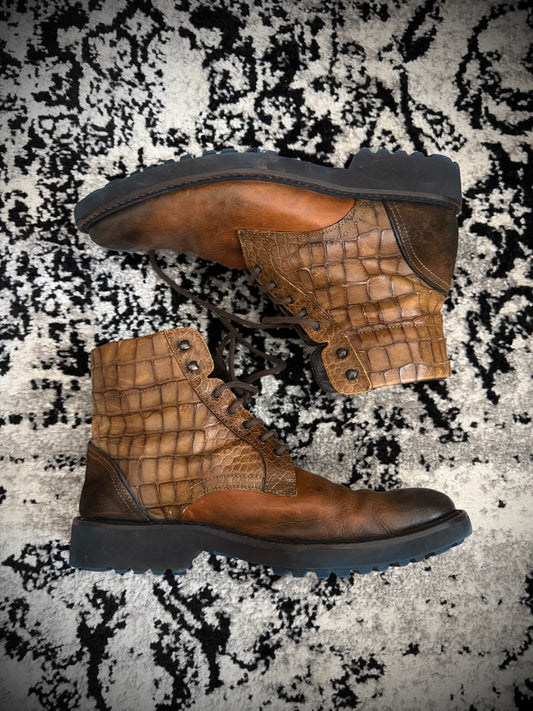 Crocodile Fur Boots
