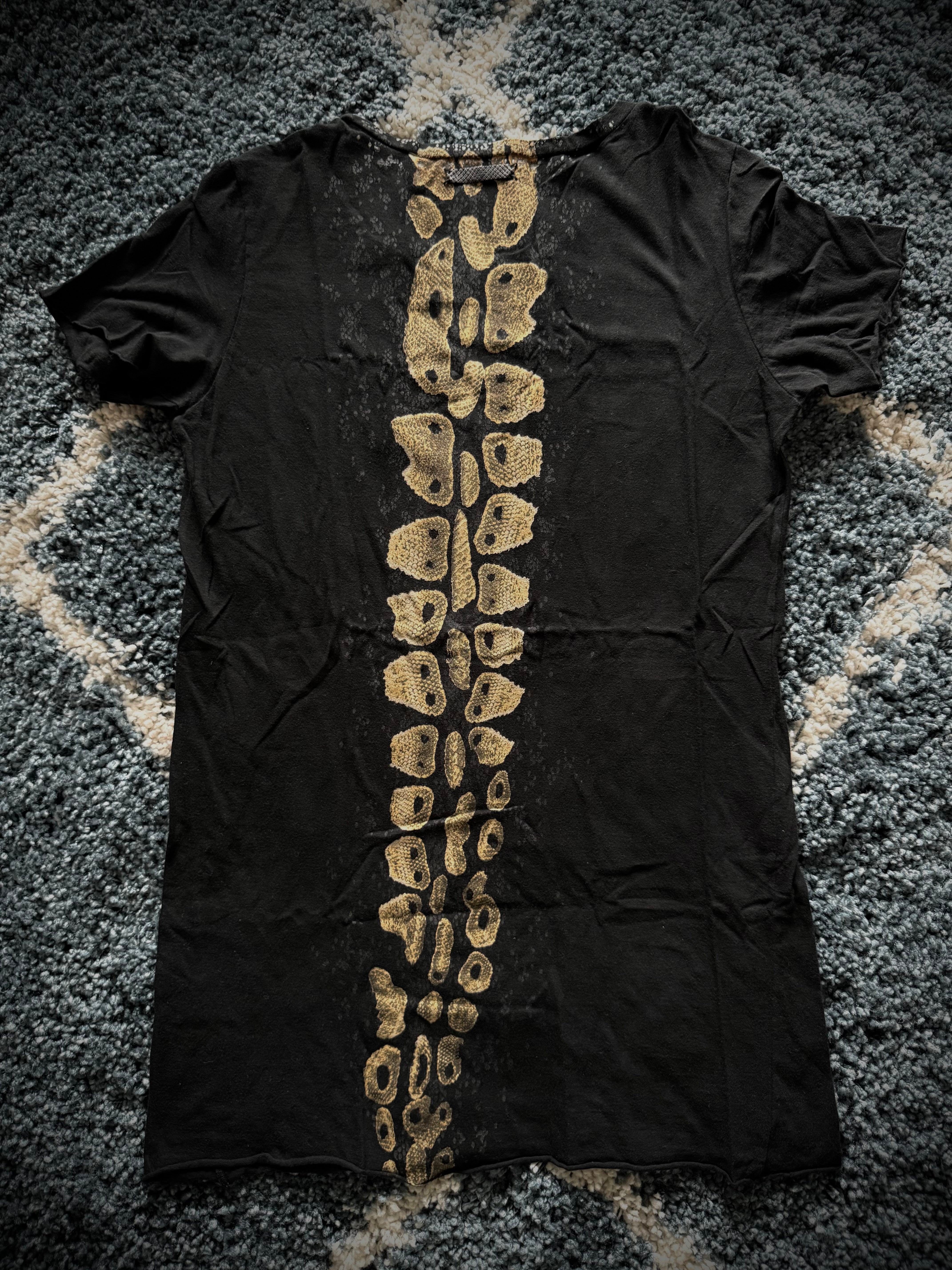Ifsixwasnine lace up python design pants Ifsixwasnine python spine 