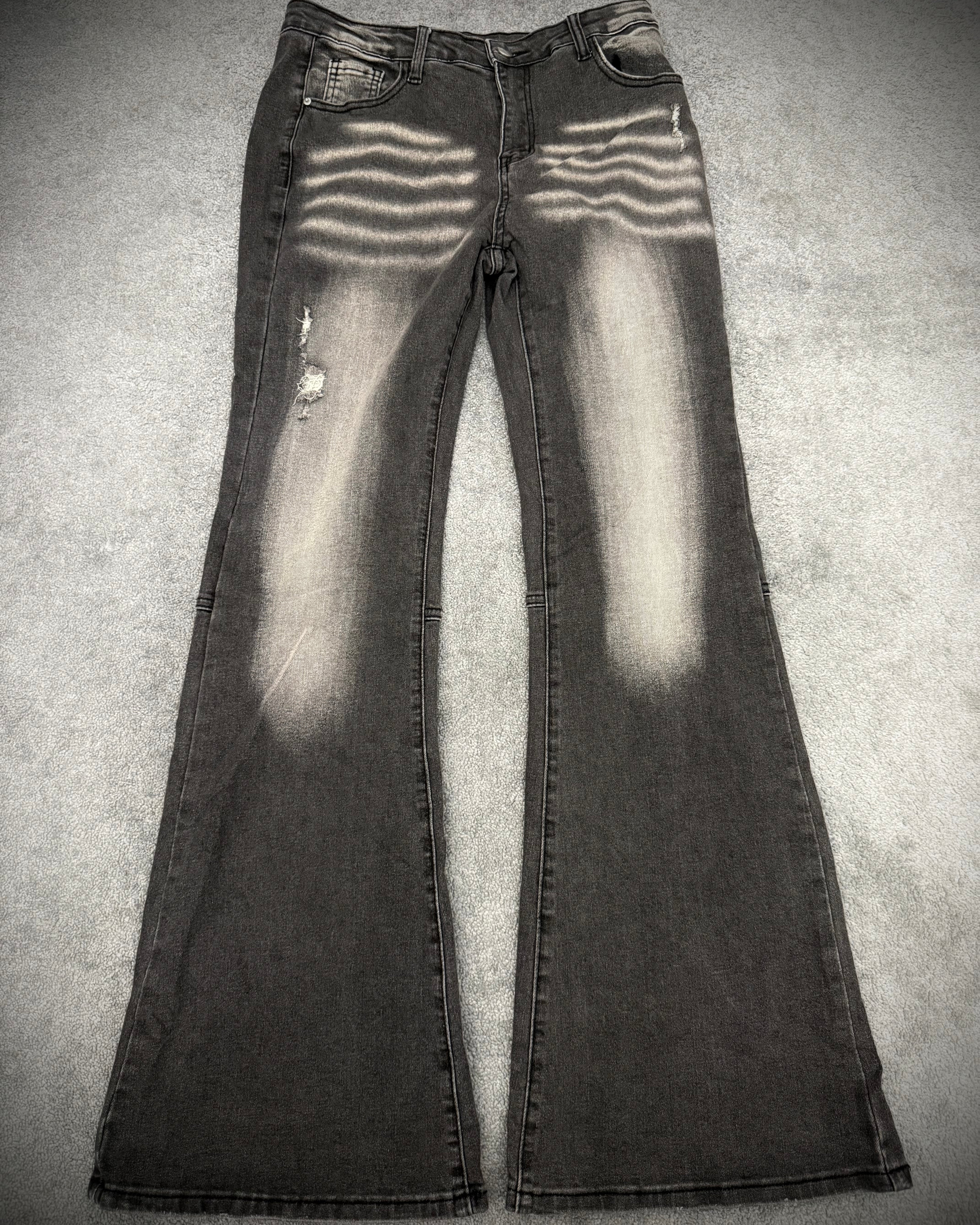 Industrial Clawmark flared pants