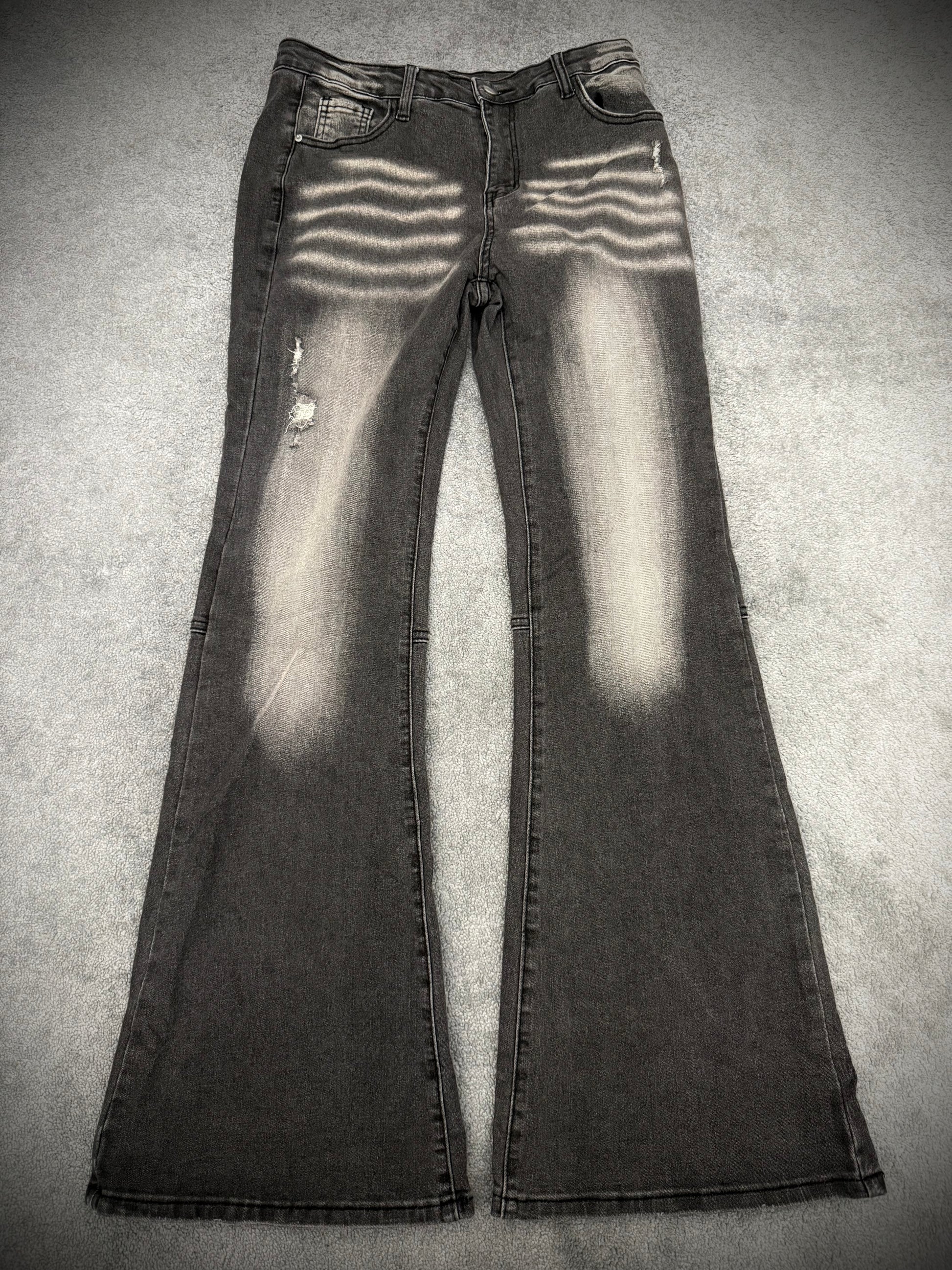 Industrial Clawmark flared pants