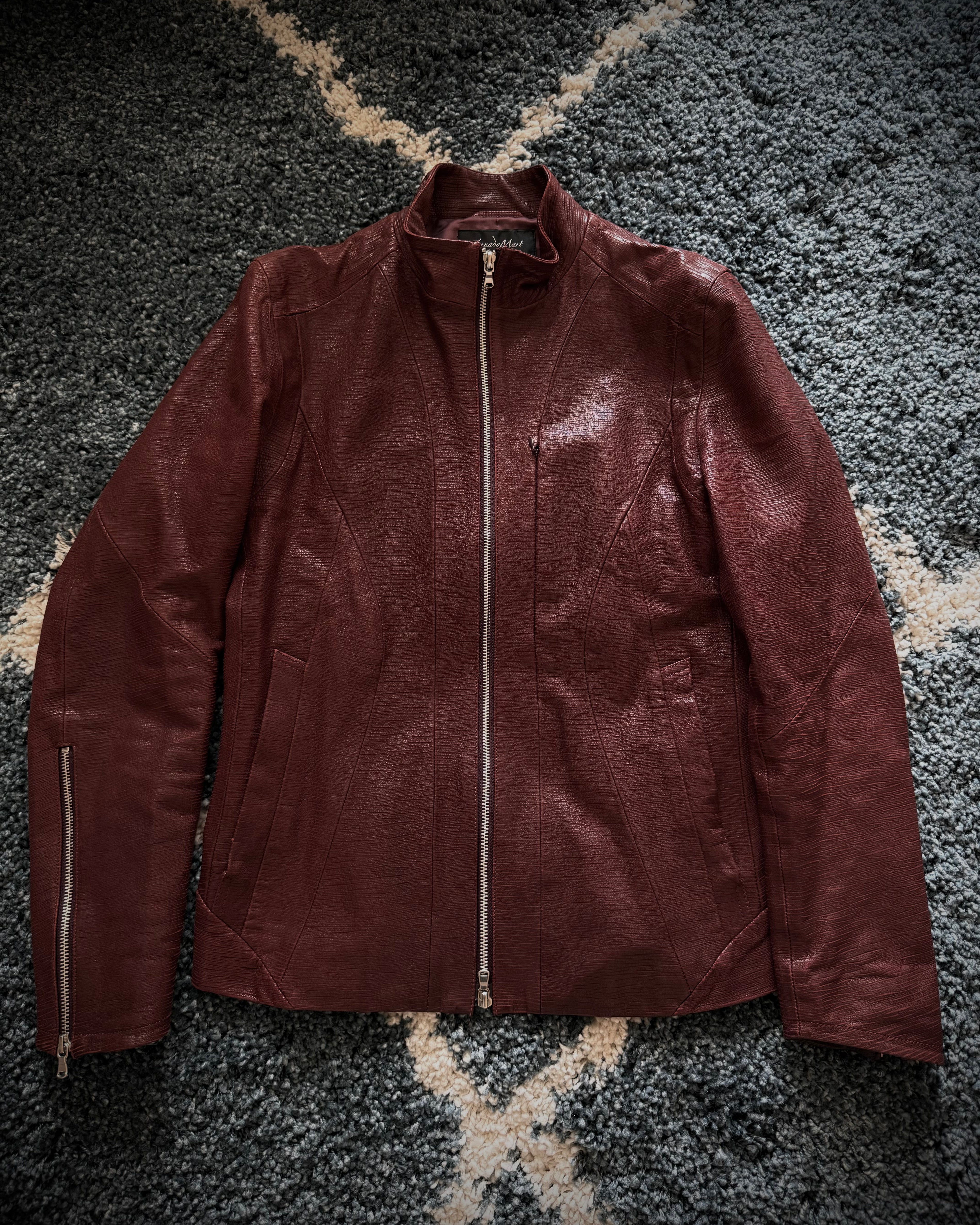 Tornado Mart hidden pocket leather jacket