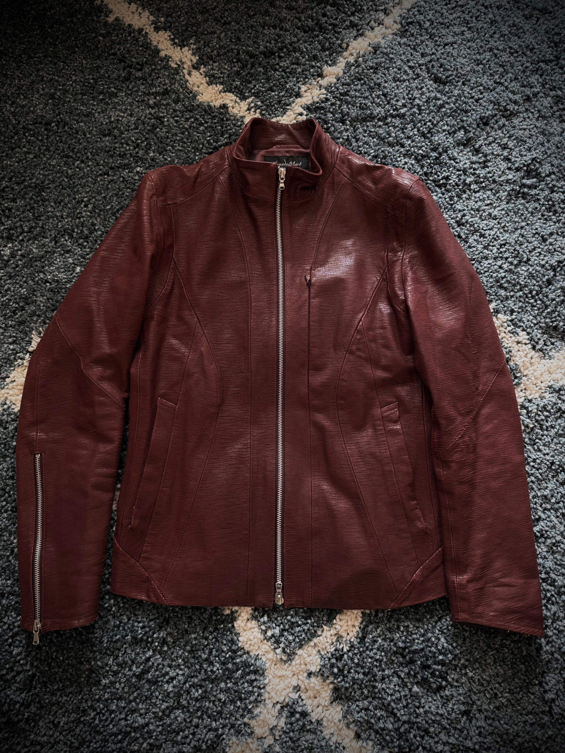 Tornado Mart hidden pocket leather jacket