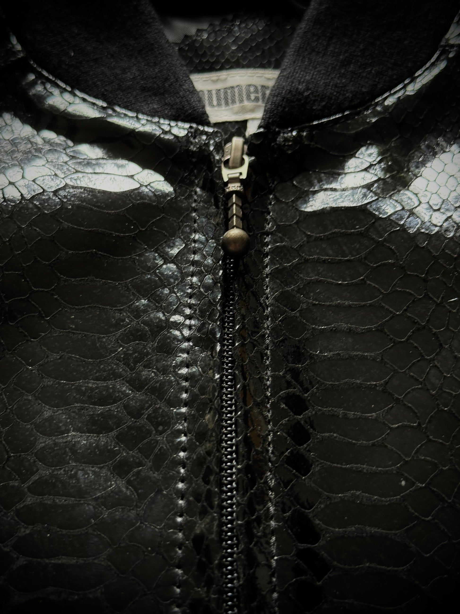 Numero Zero Snakeskin Bomber Jacket