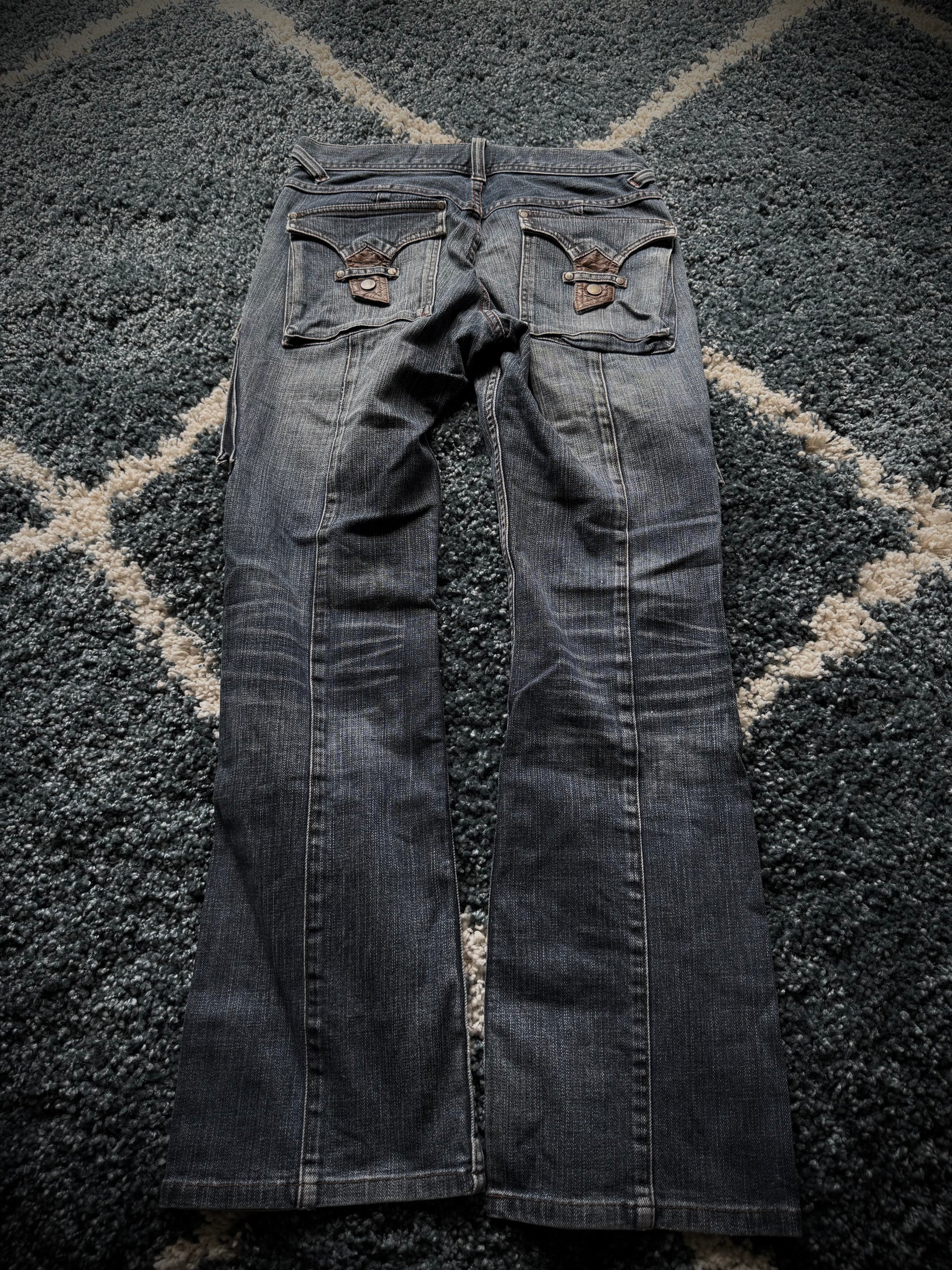 Nicole Club Snakeskin flared Jeans