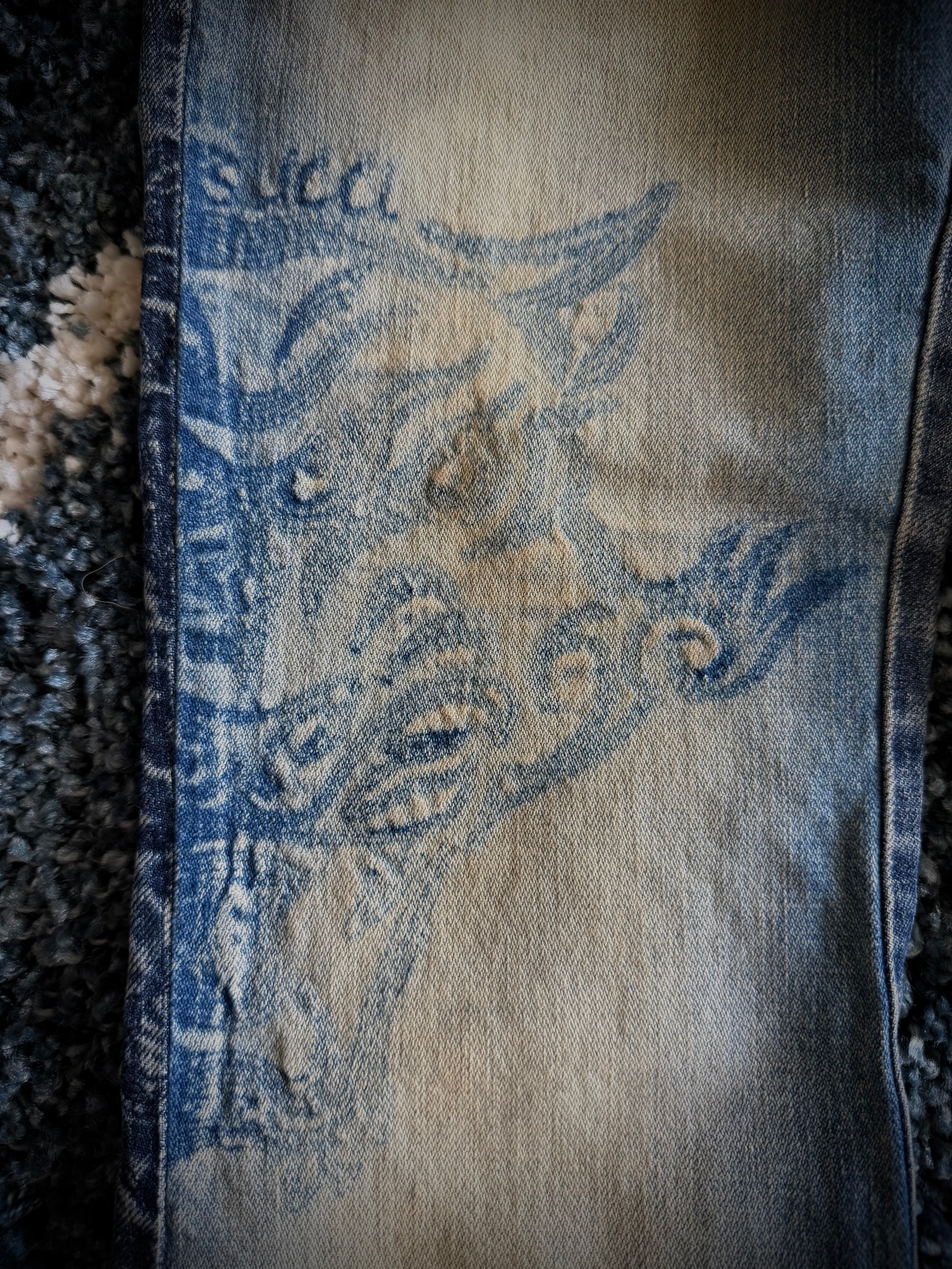 Casucci Tribal Flared Denim