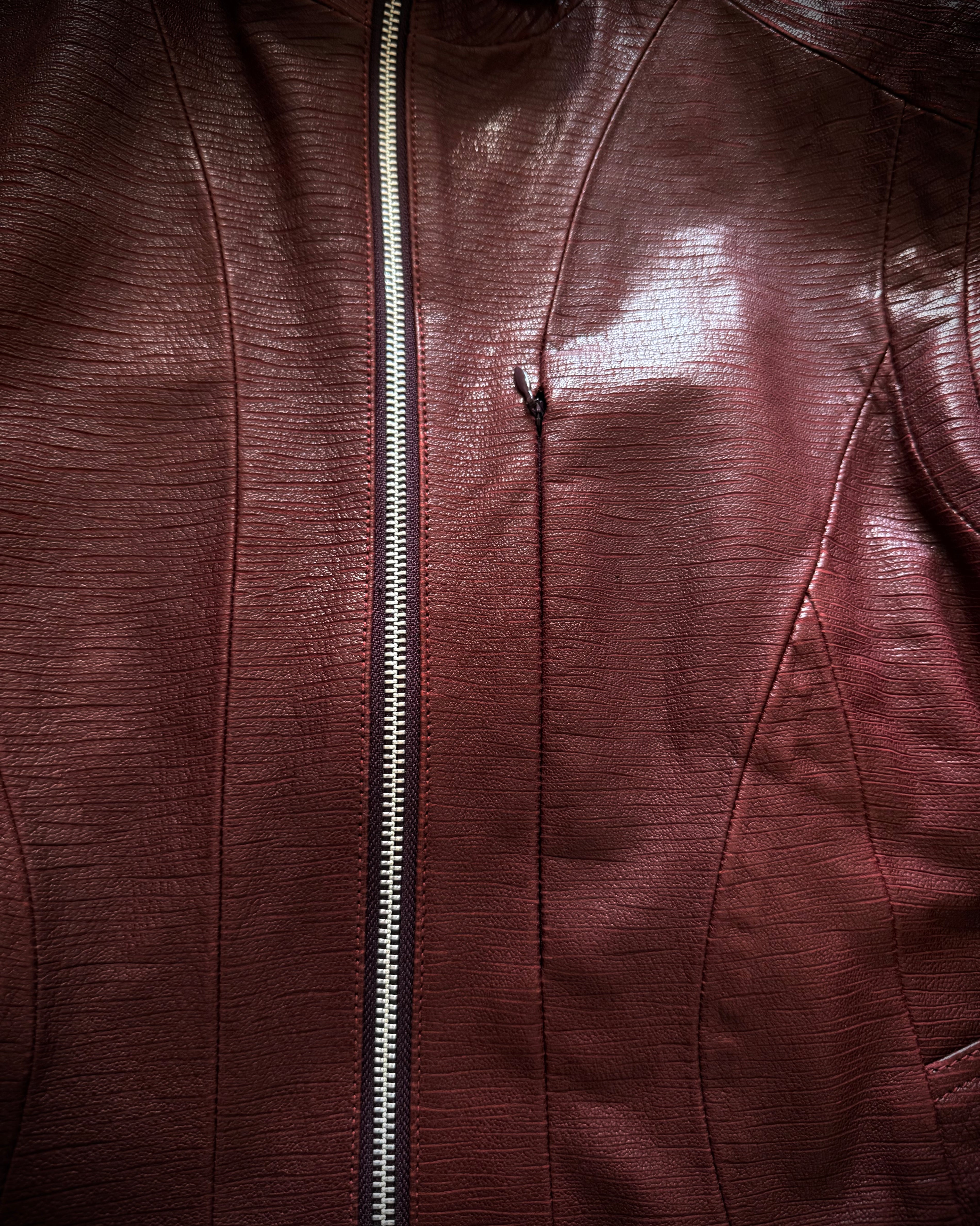 Tornado Mart hidden pocket leather jacket