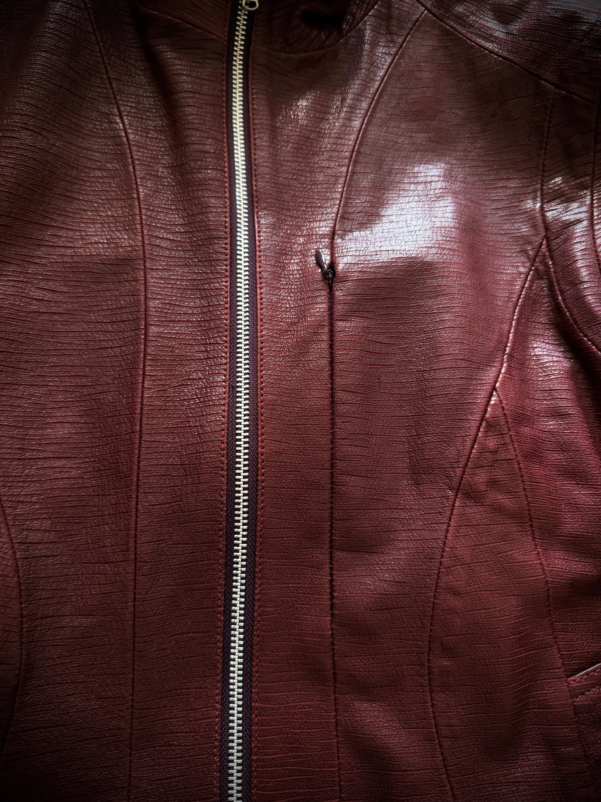 Tornado Mart hidden pocket leather jacket