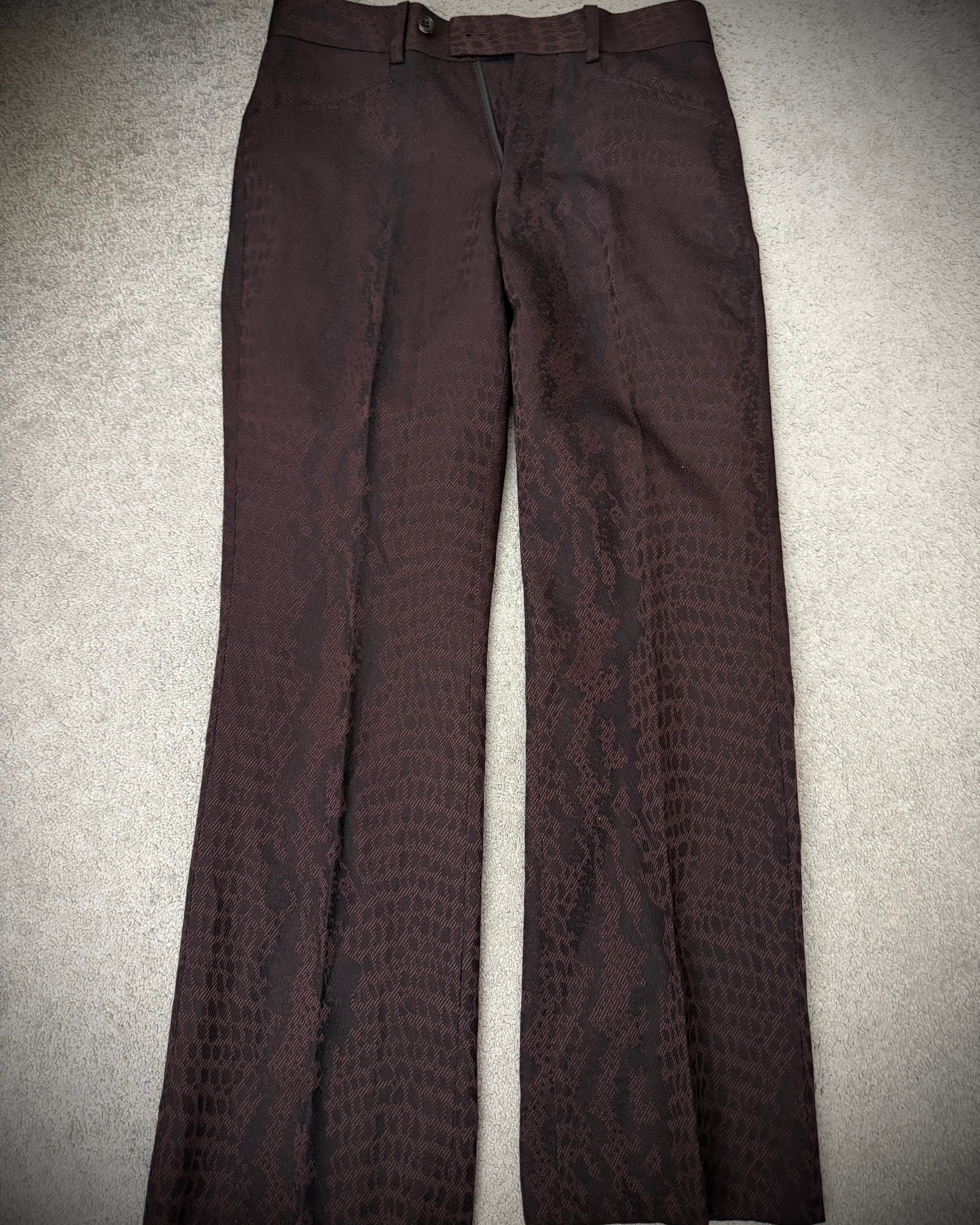 Tornado Mart Python Flared Pants