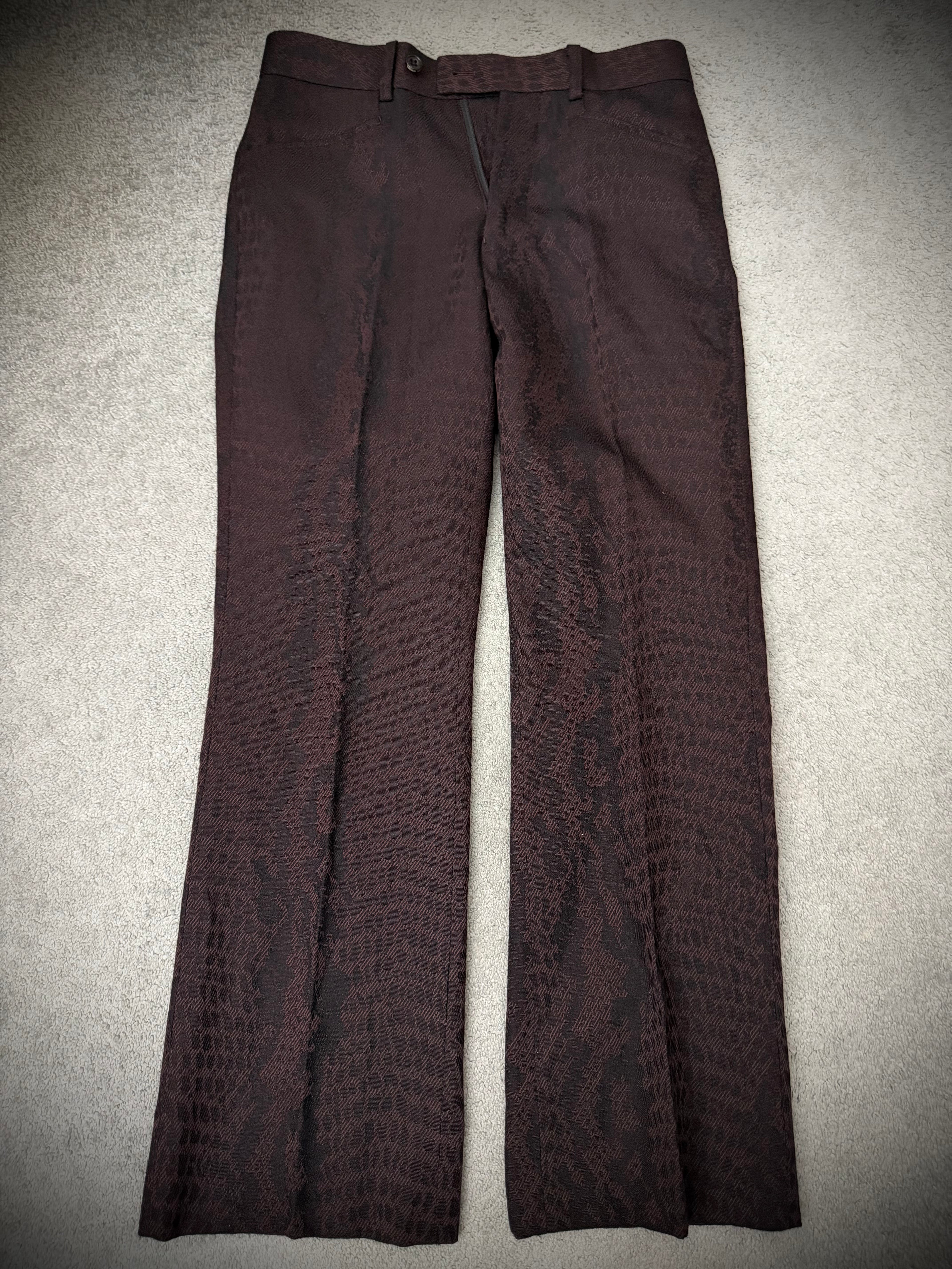 Tornado Mart Python Flared Pants