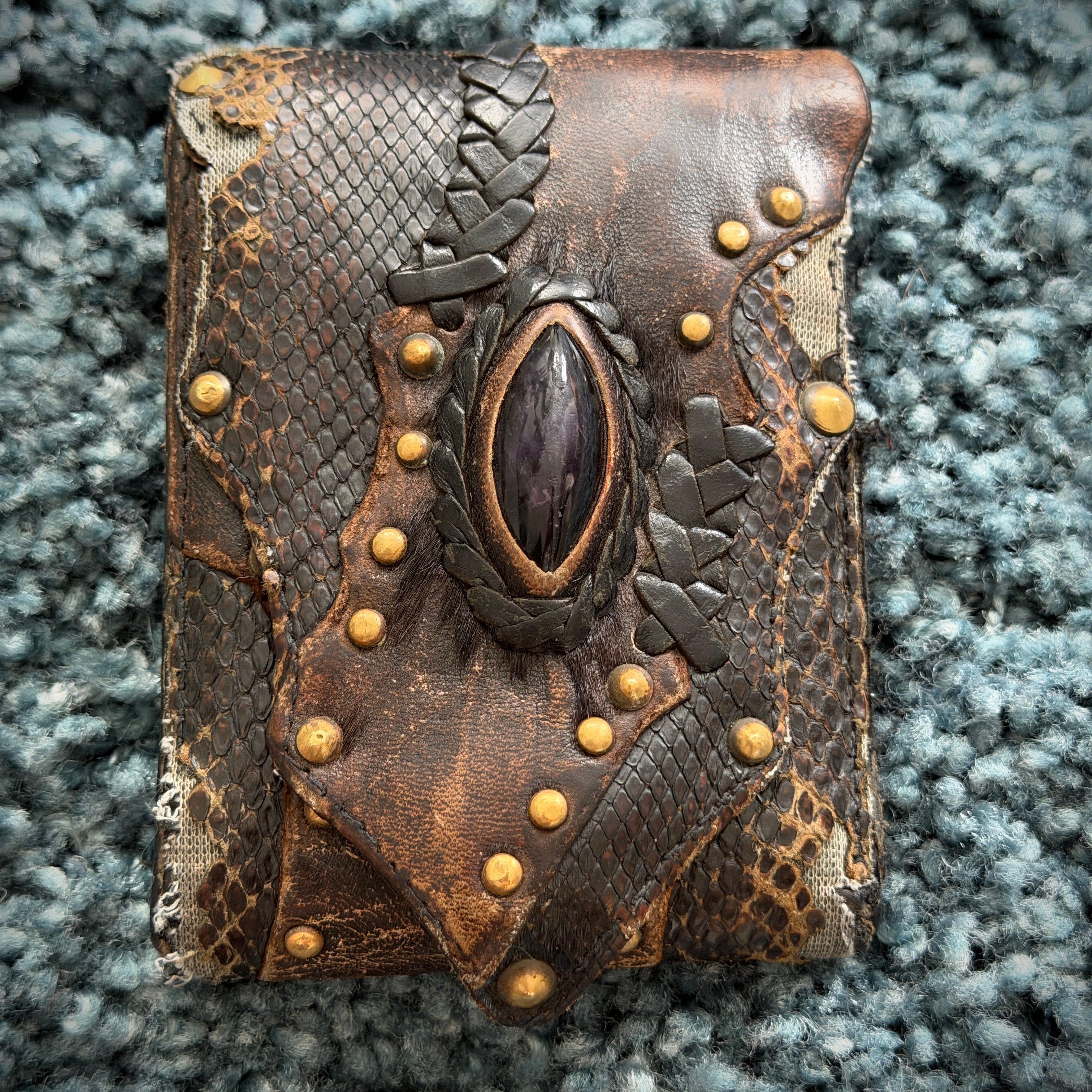 KMRII PONY HAIR & SNAKESKIN OG WALLET