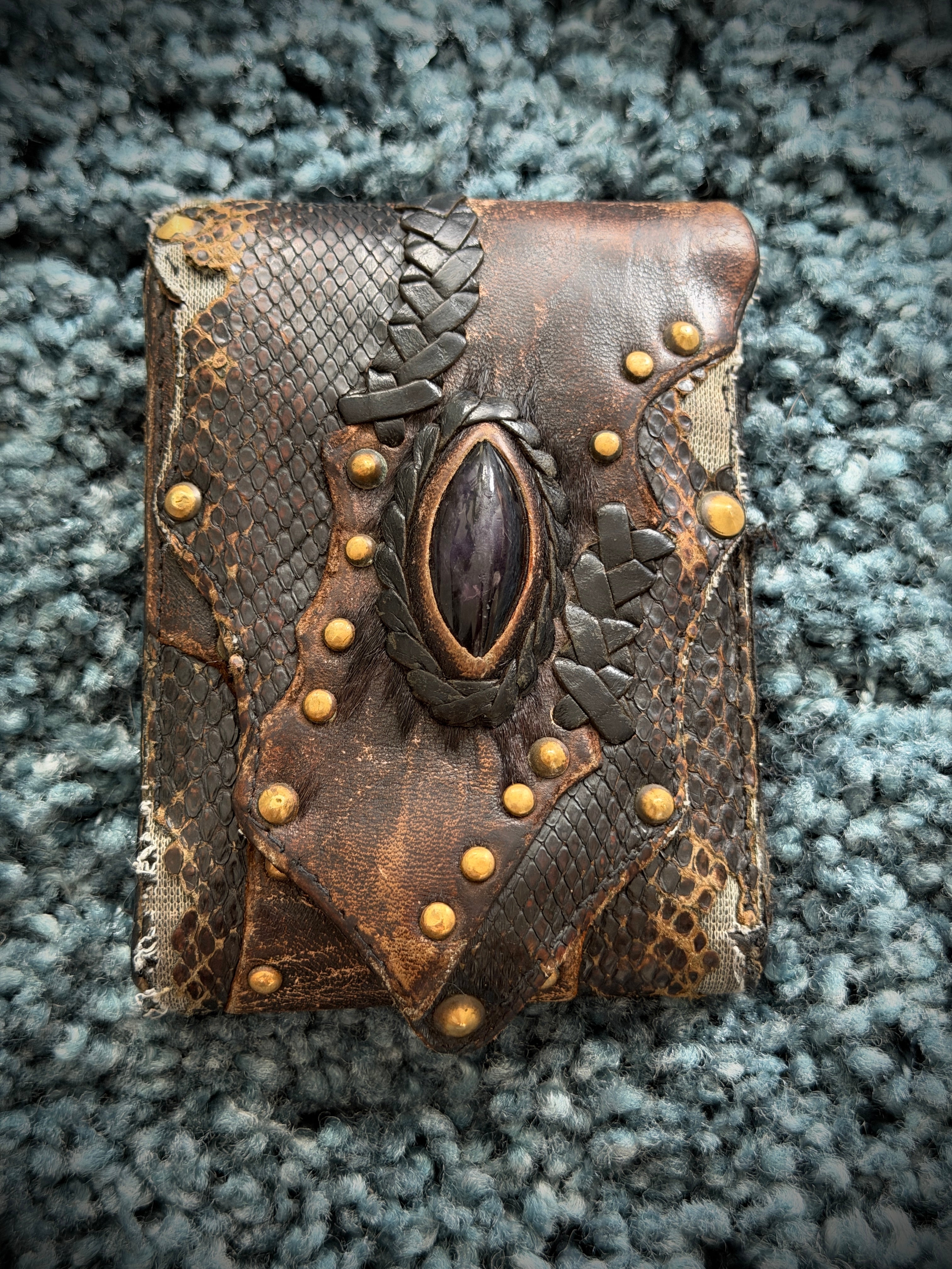 KMRII PONY HAIR & SNAKESKIN OG WALLET