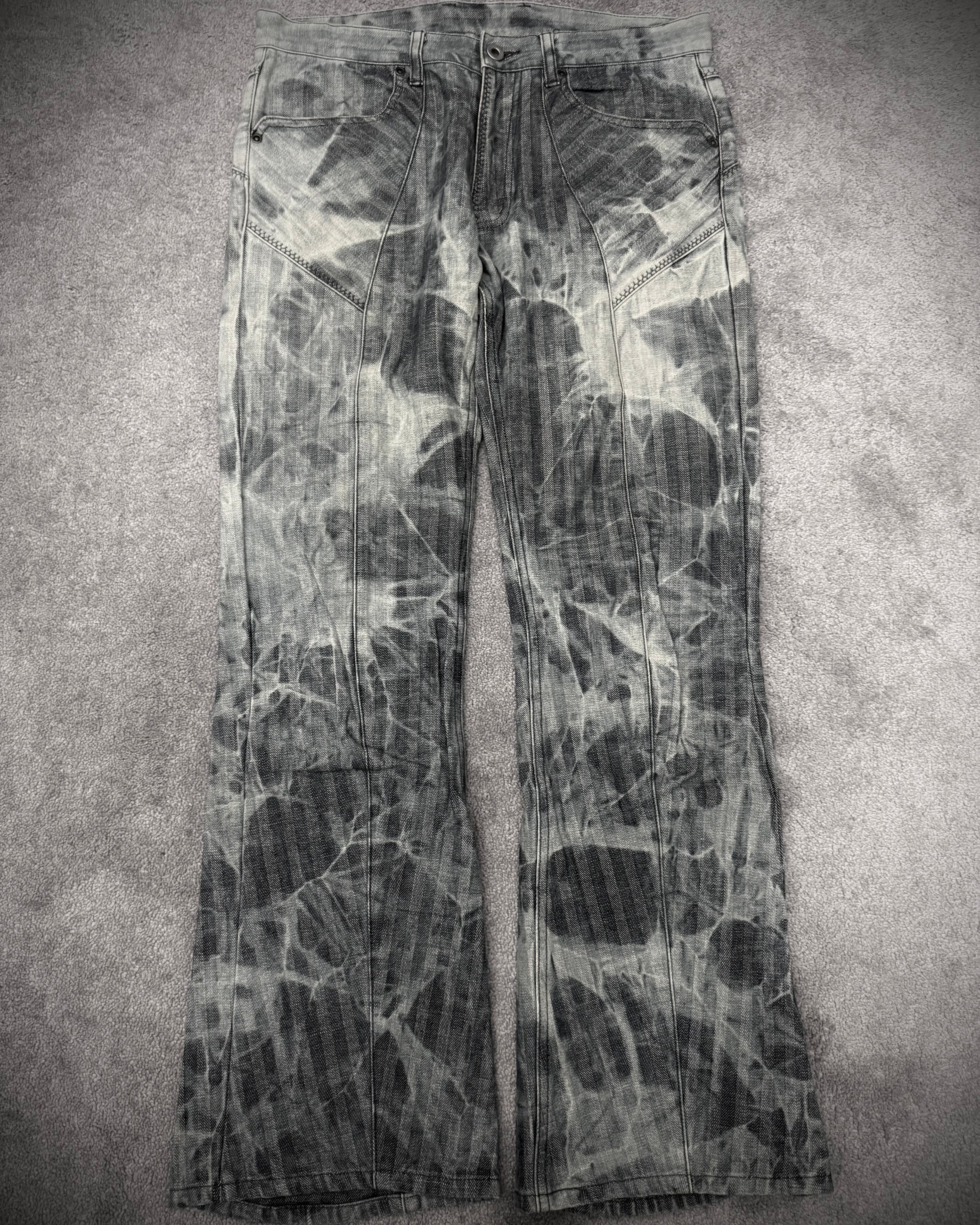 Rupert Ocean Blue Back Zip Flared Pants