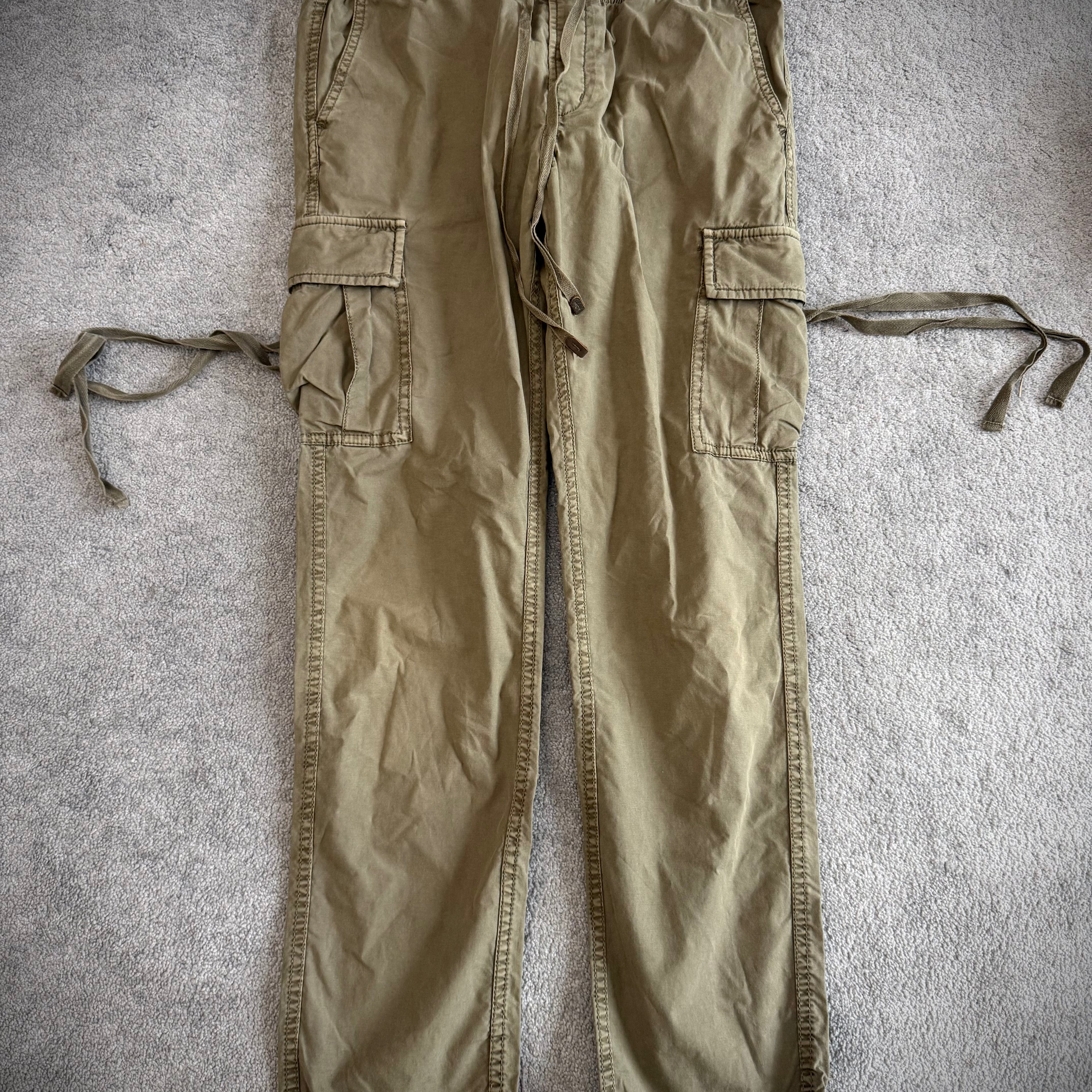 G.O.A military khaki tassels cargo pants