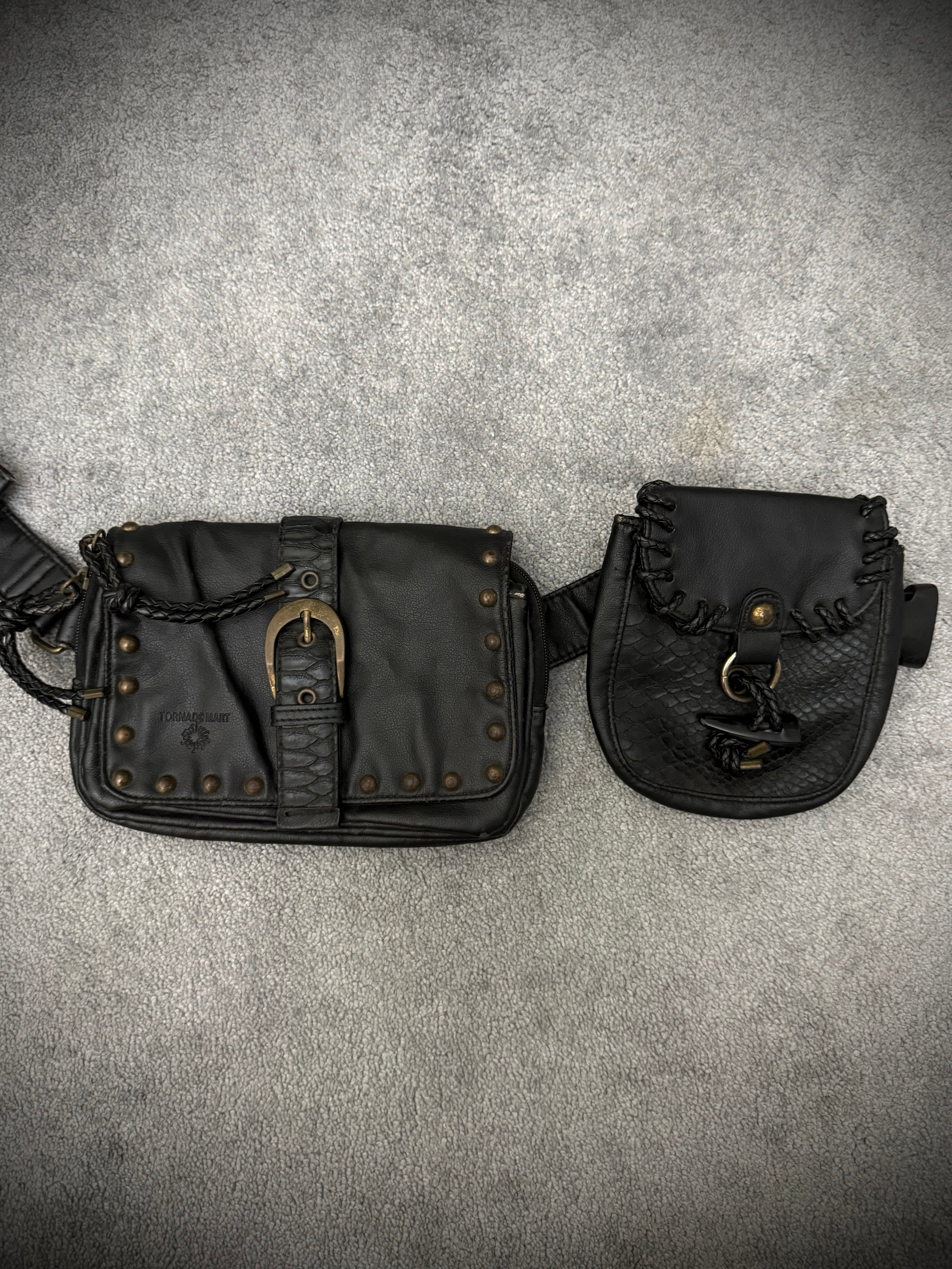 Tornado Mart 00‘s Studded Python Waistbag