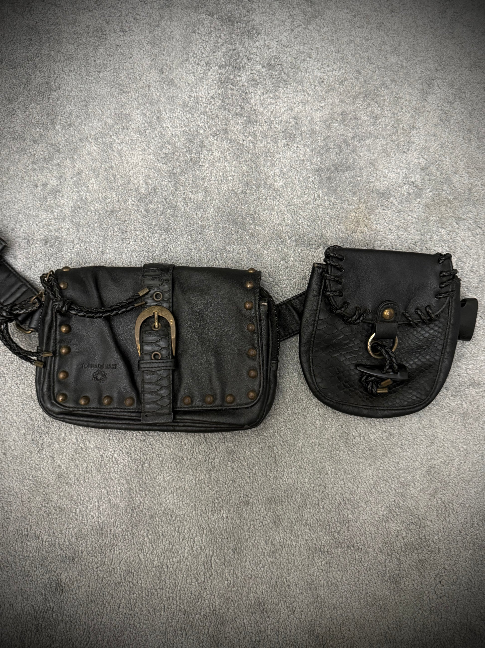 Tornado Mart 00‘s Studded Python Waistbag