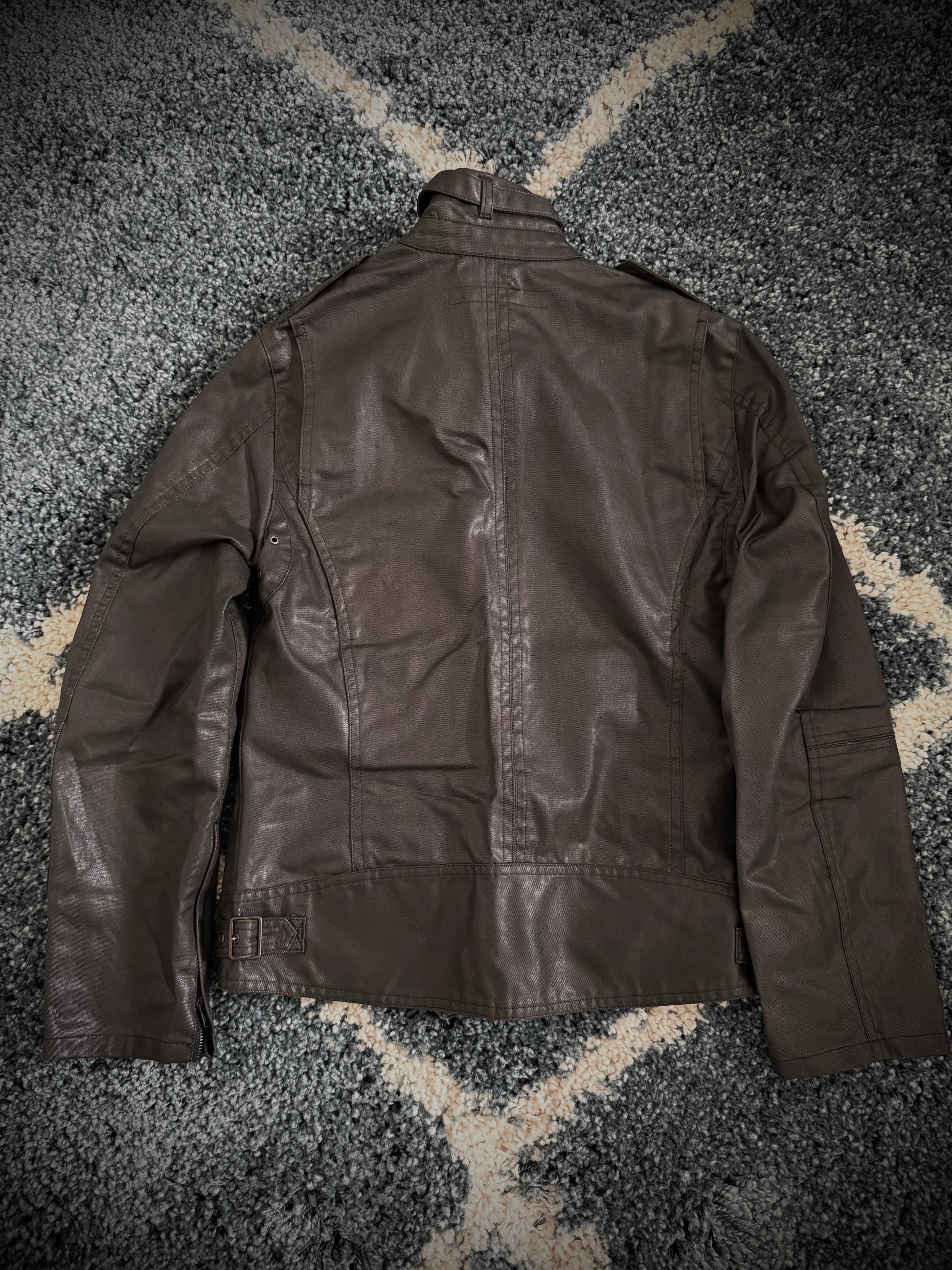 Schlussel waxed military jacket