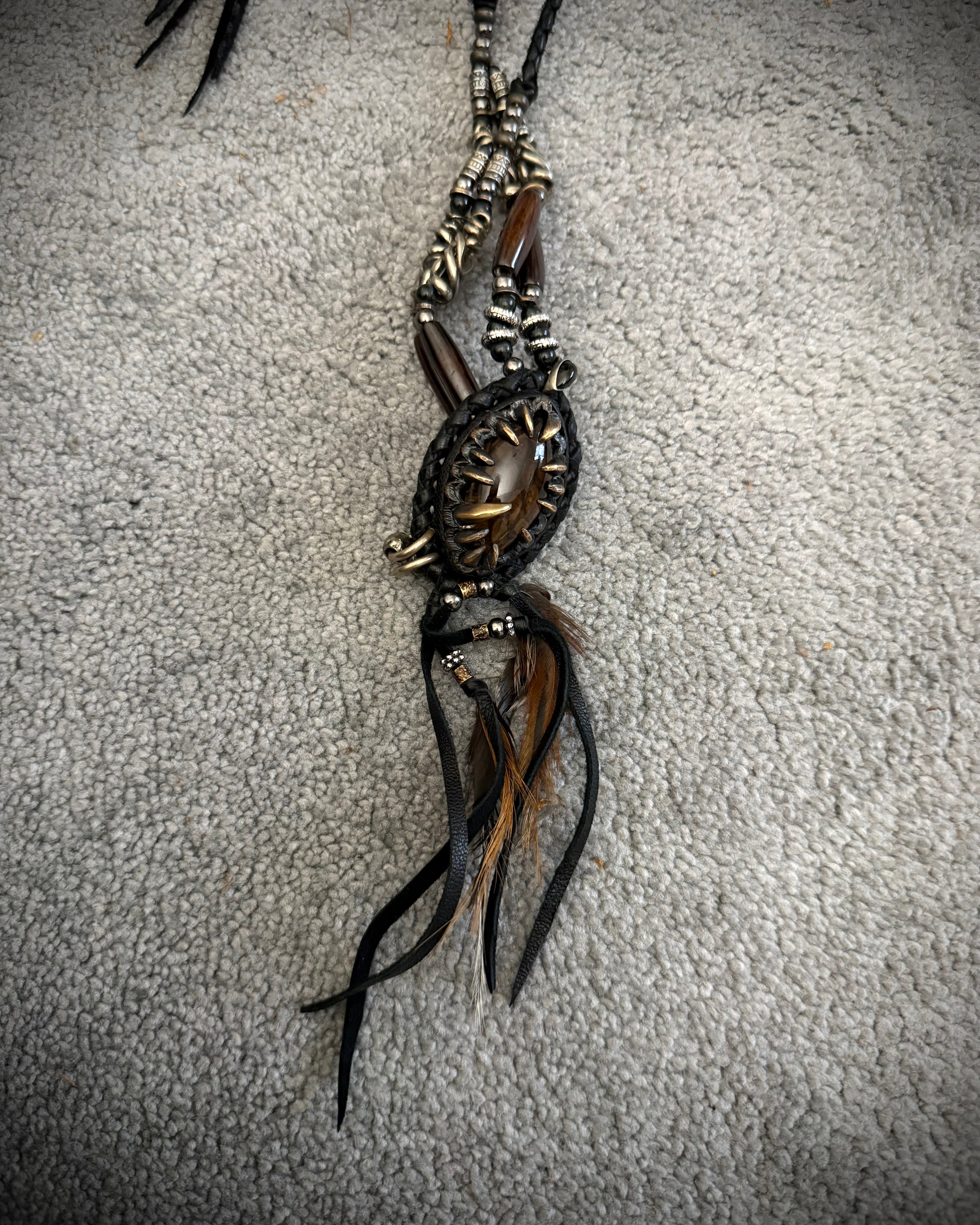 14th Addiction 1/1 Hyperclaw feather necklace