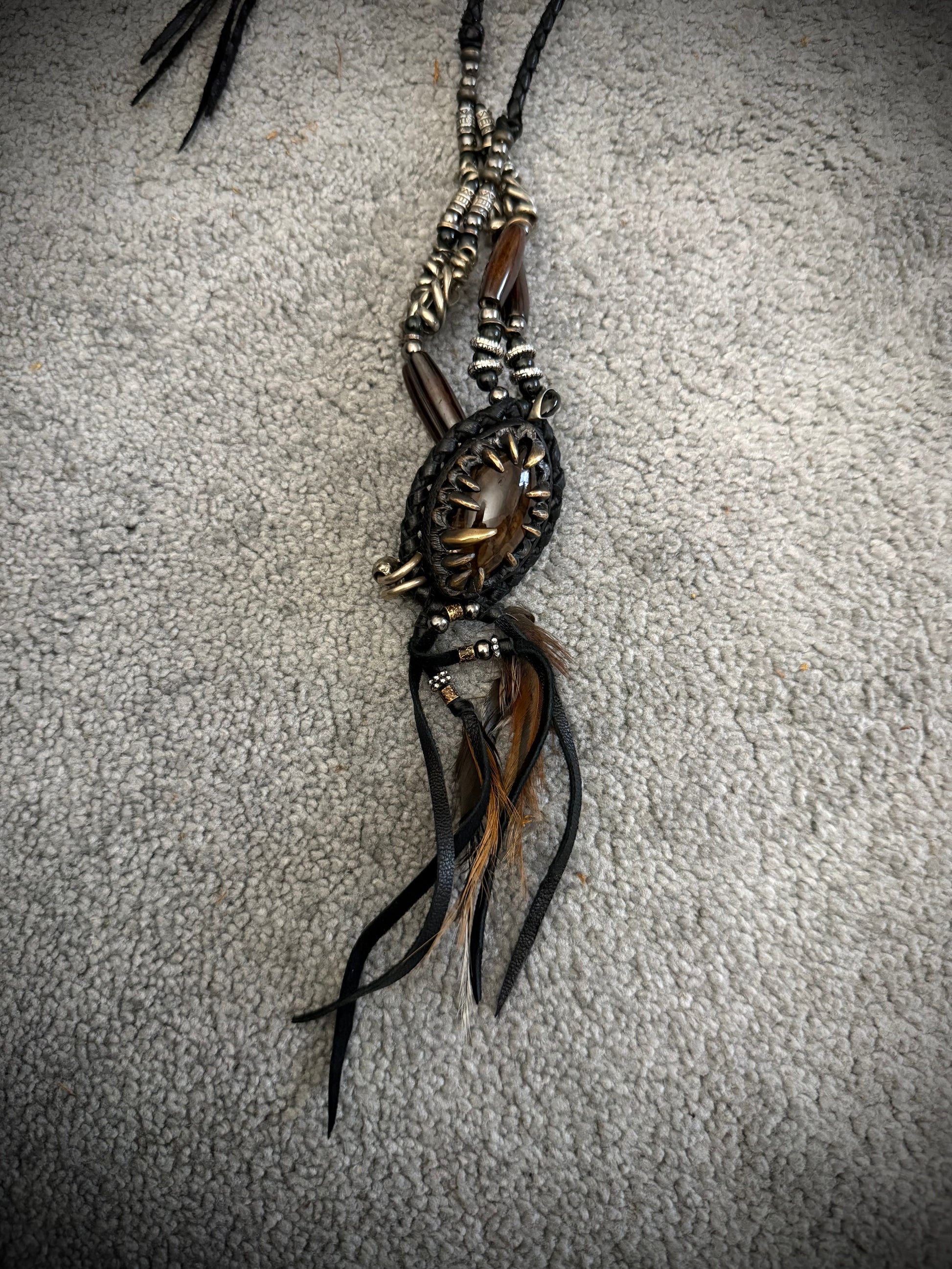 14th Addiction 1/1 Hyperclaw feather necklace