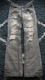 Zero Sail Splattered Pinstripe Flared Pants