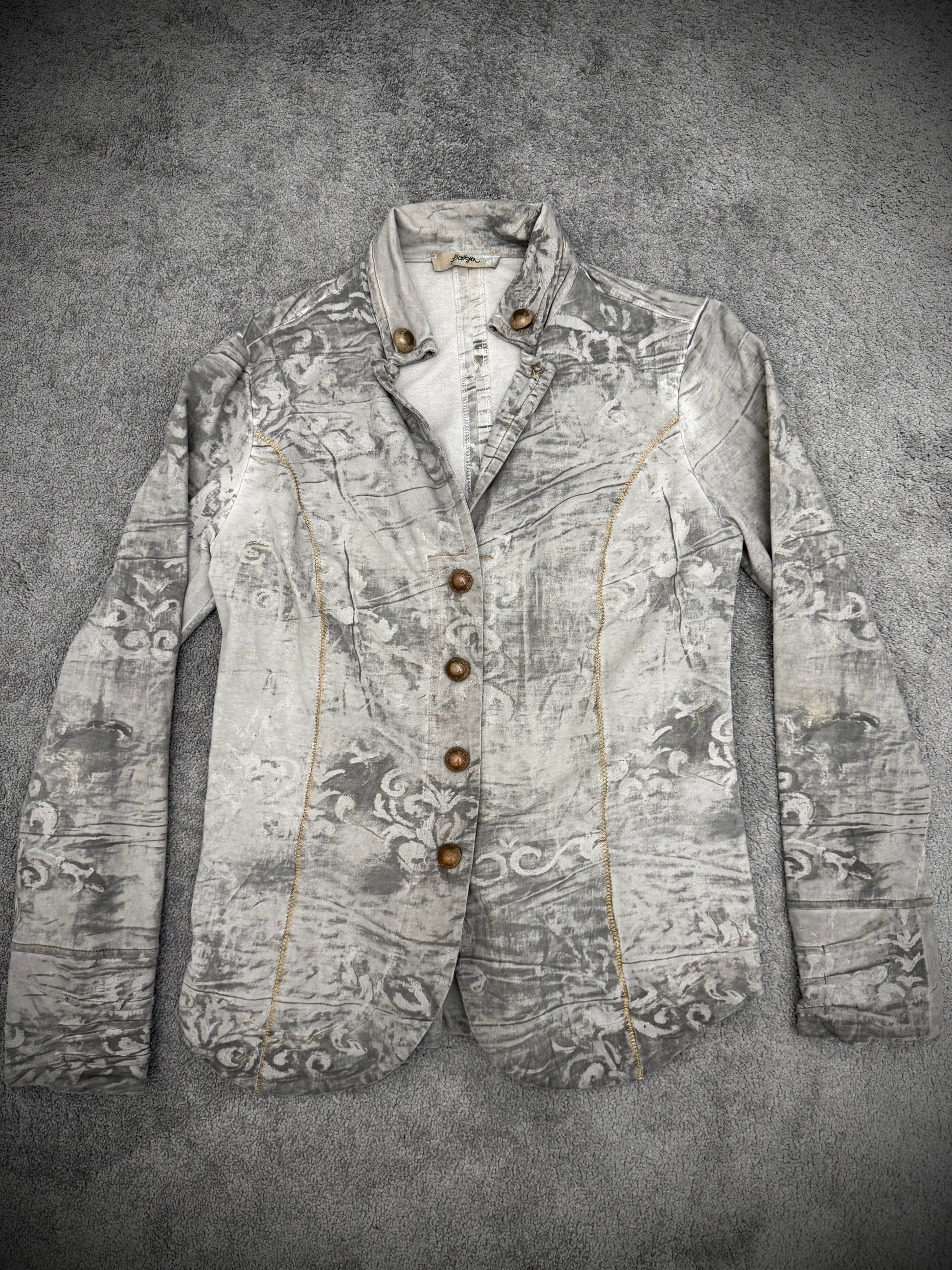 Bottega skull tribal blazer