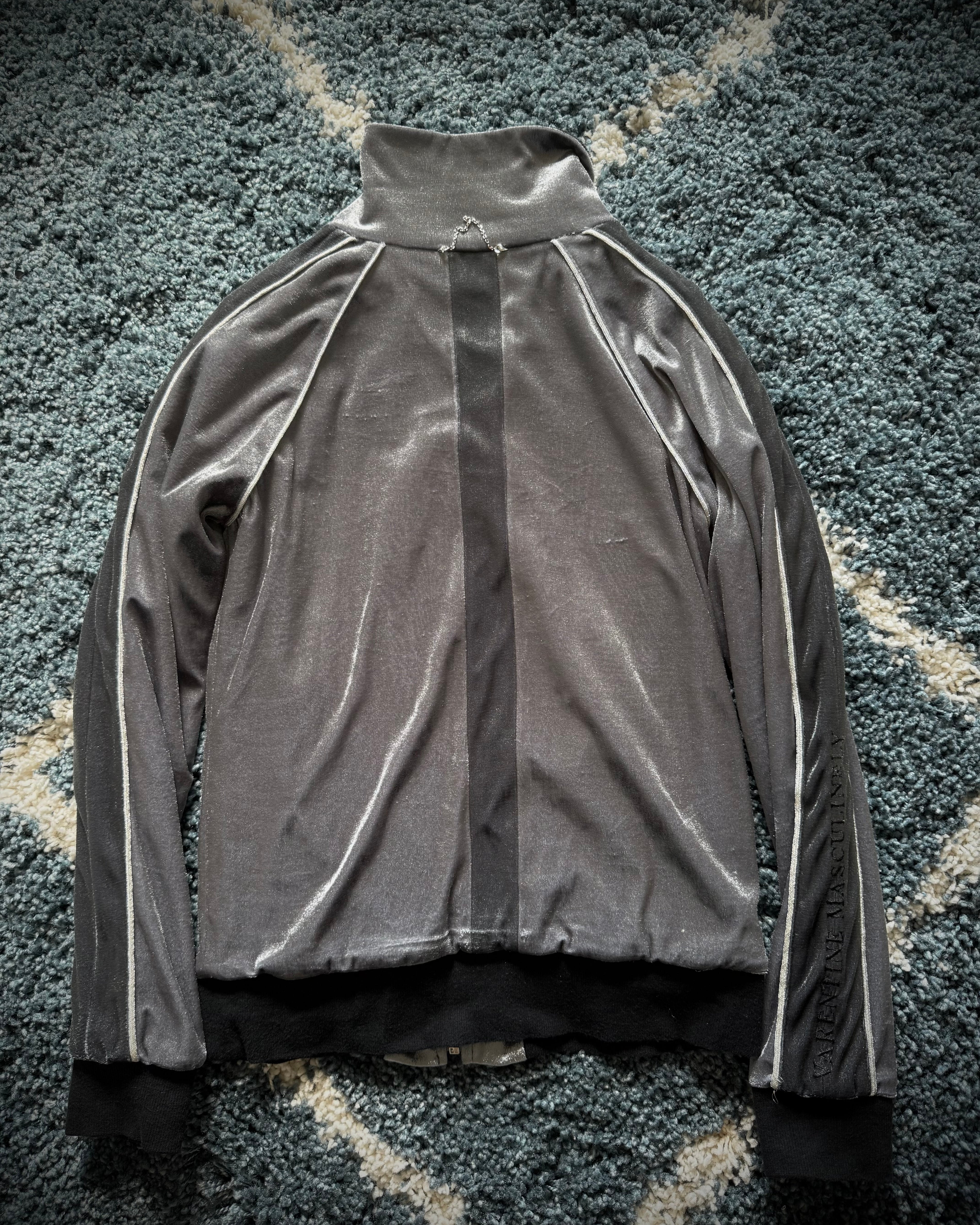 Valentinen metallic full interior fur Boxer Track Jacket