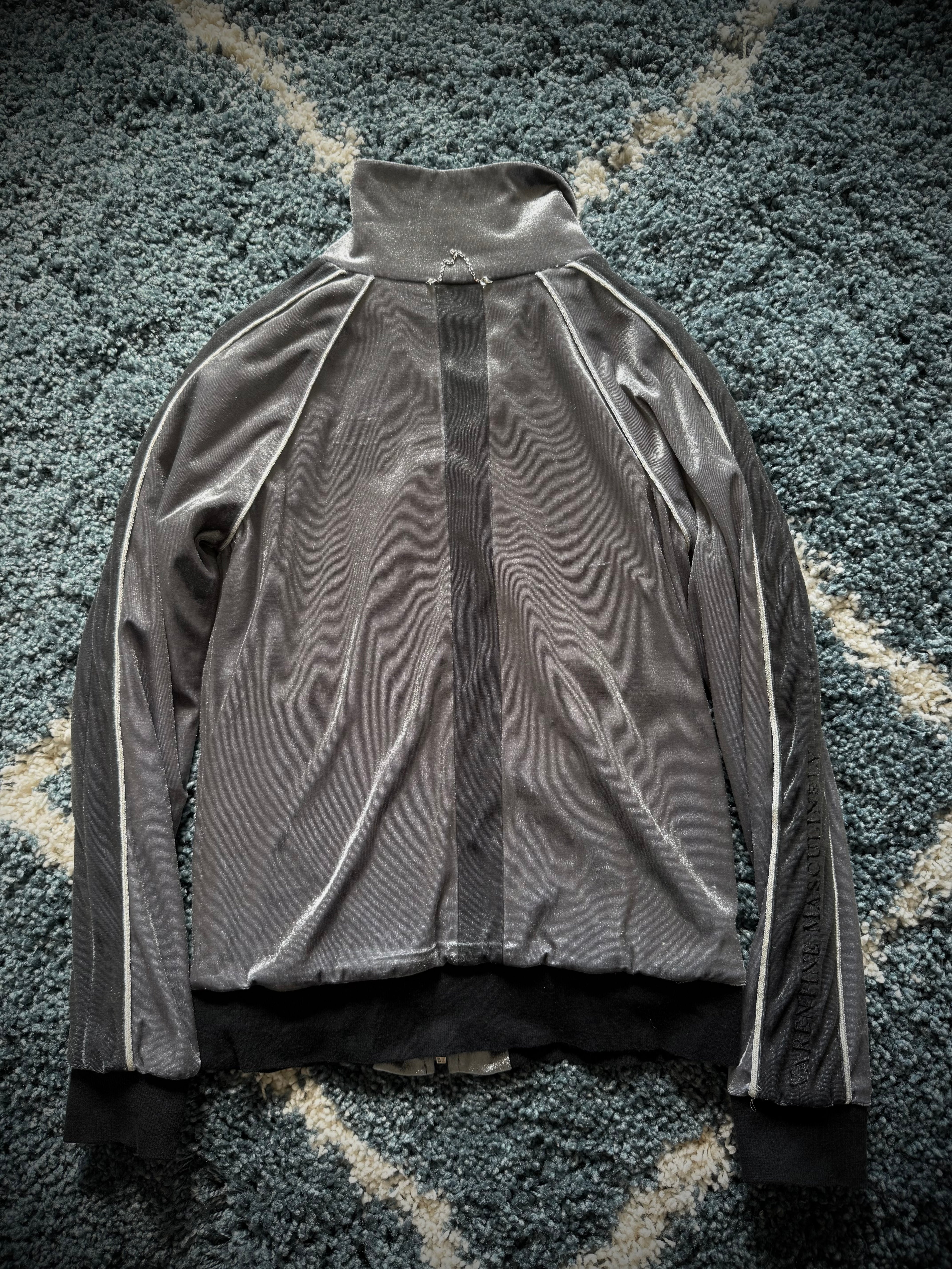 Valentinen metallic full interior fur Boxer Track Jacket