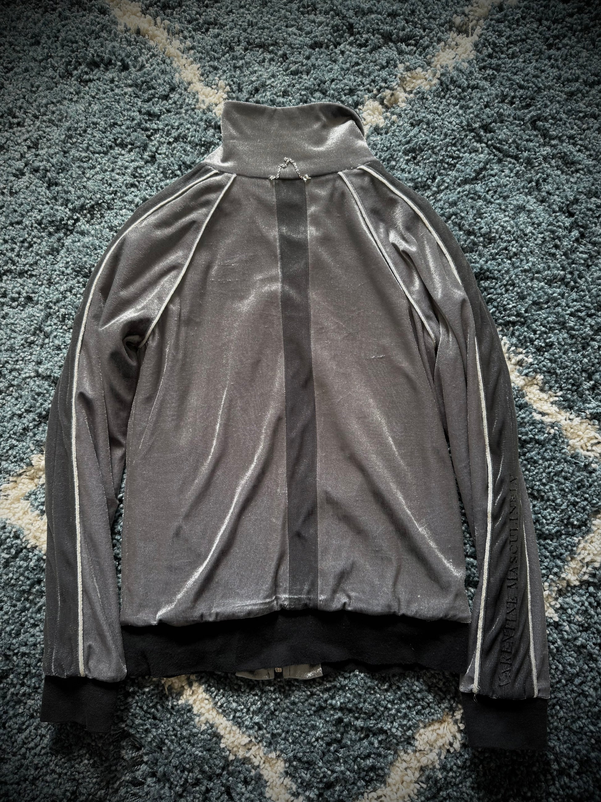 Valentinen metallic full interior fur Boxer Track Jacket