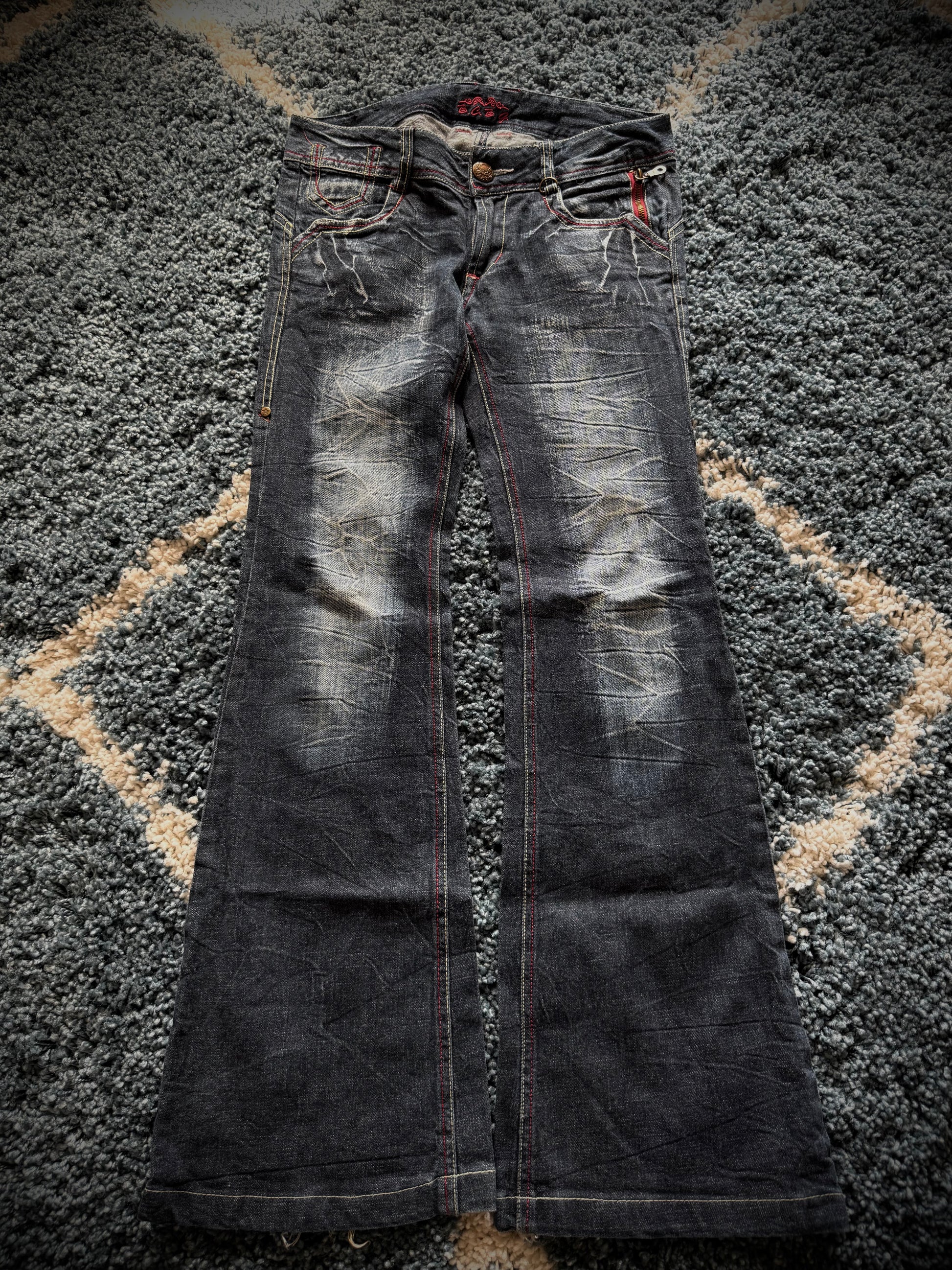 B.C.B.G backstrap flared jeans