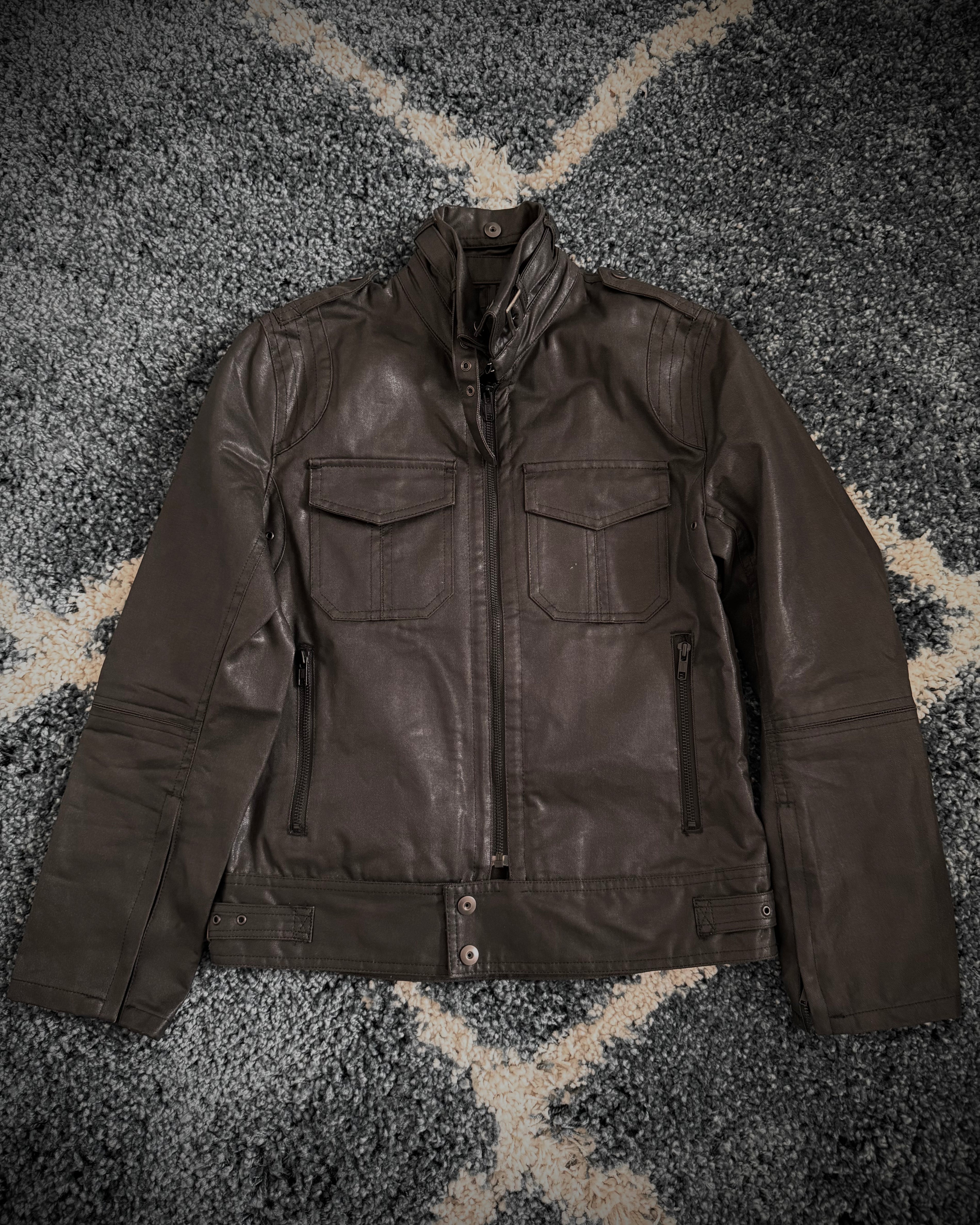 Schlussel waxed military jacket