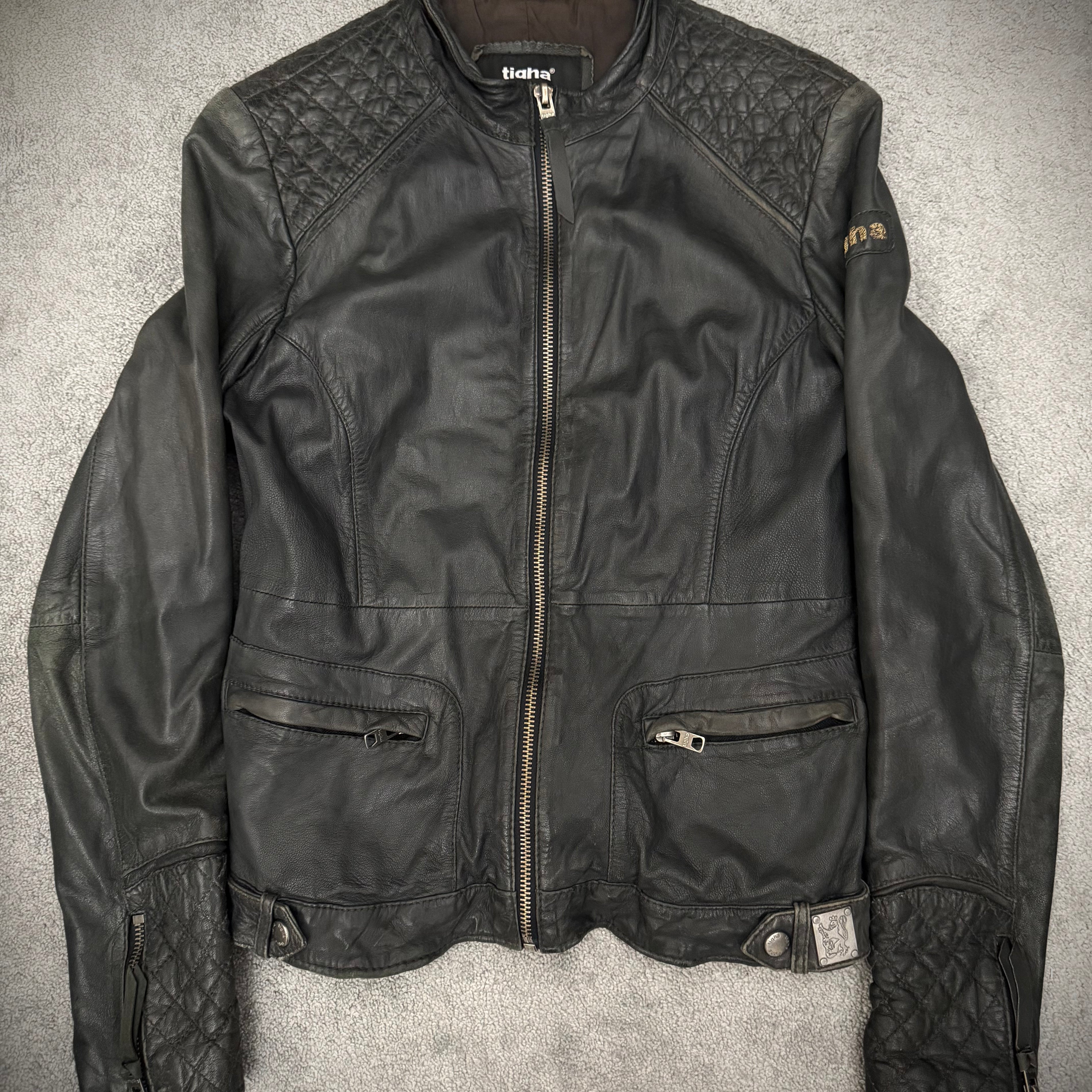 Tigha Royal Clip Leather Jacket