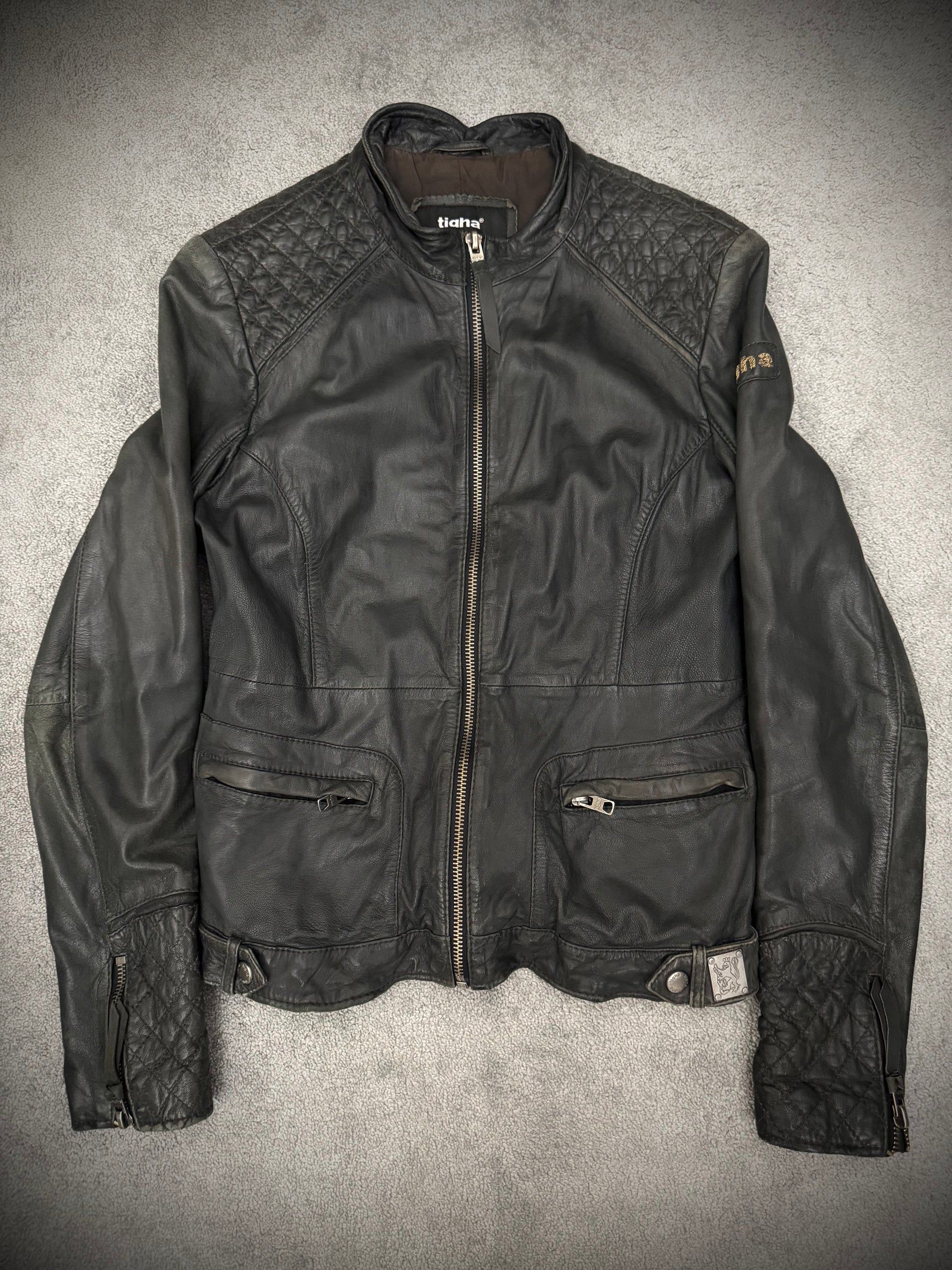 Tigha Royal Clip Leather Jacket