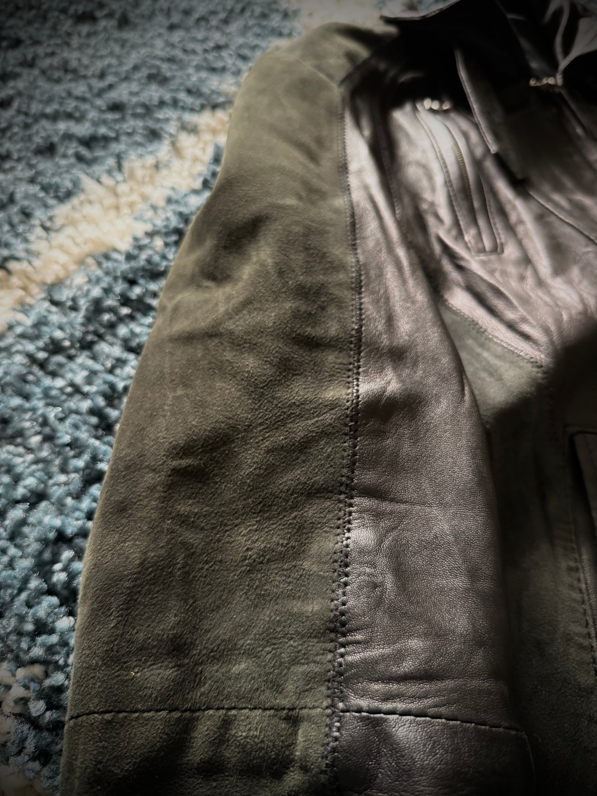 5351 Pour Les Hommes Hybrid Leather Jacket