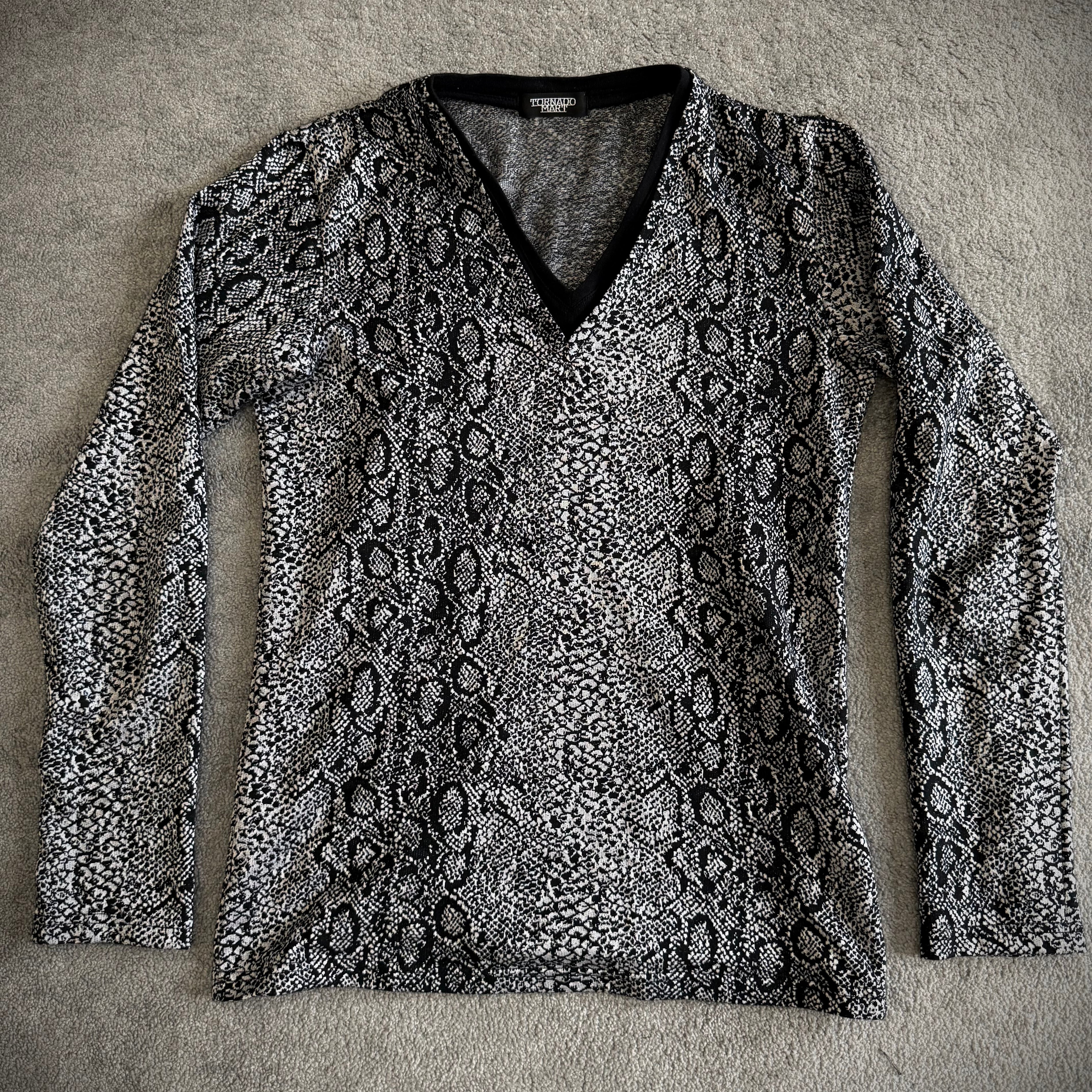 Tornado Mart reflective snakeskin longsleeve