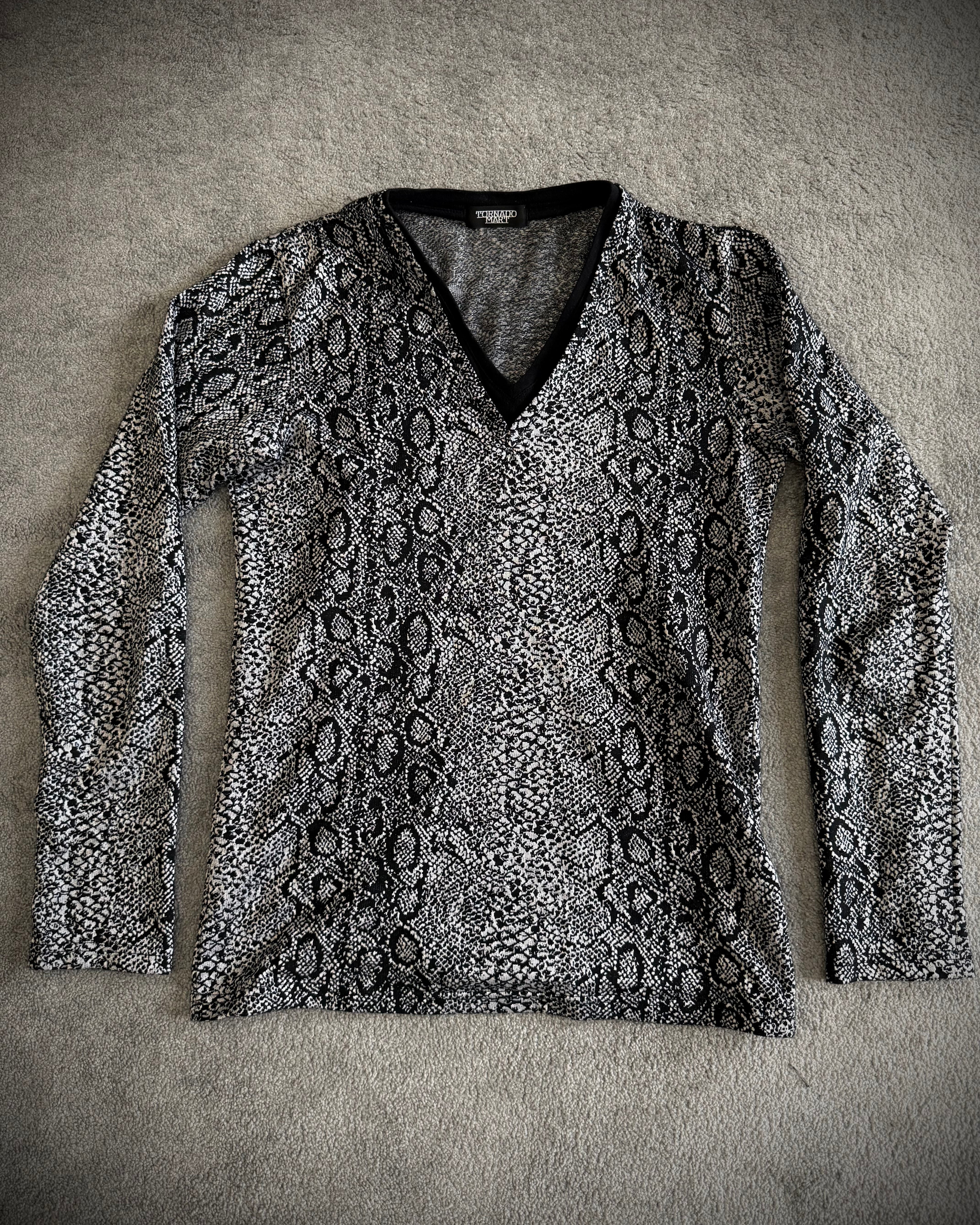 Tornado Mart reflective snakeskin longsleeve
