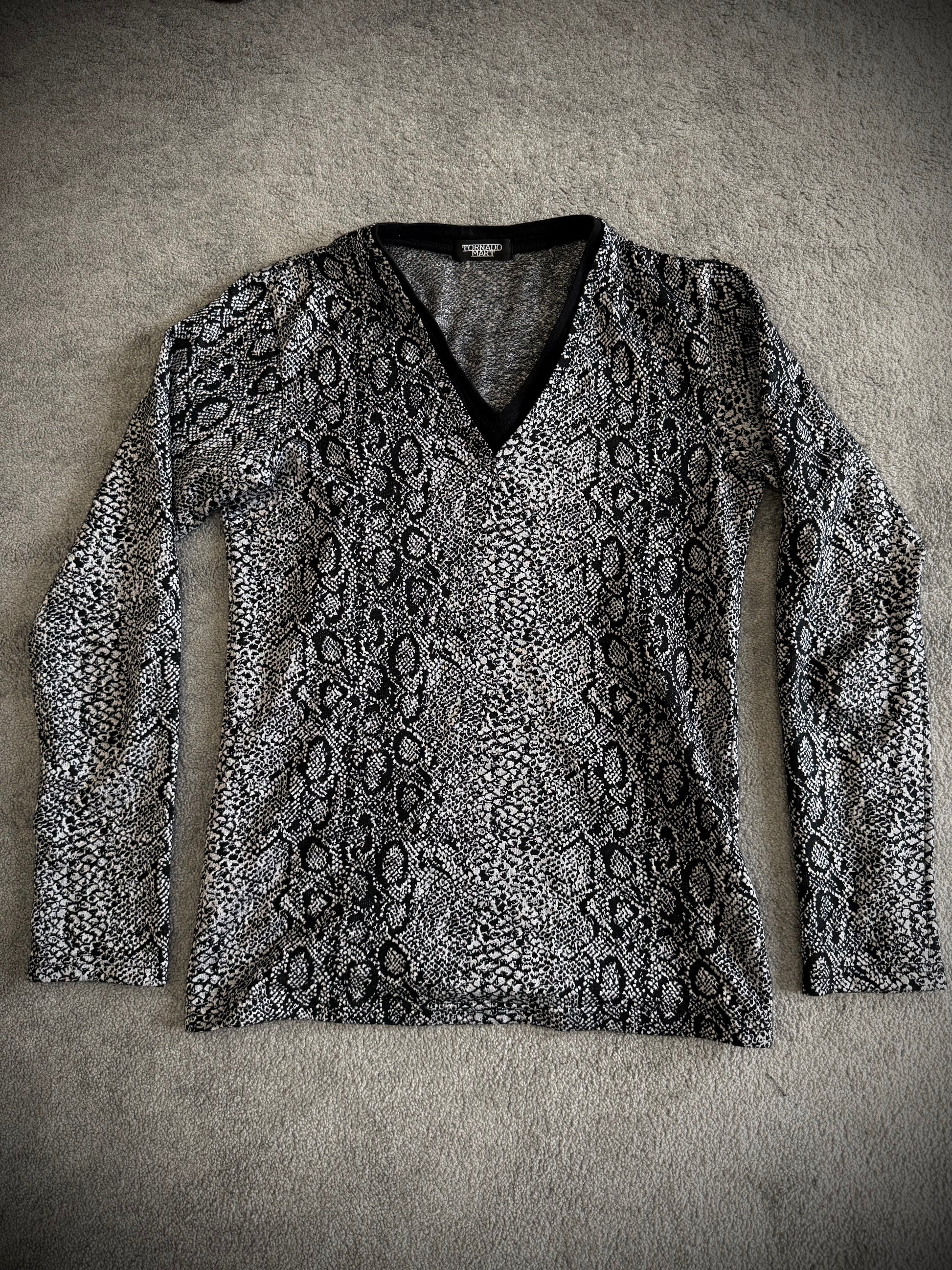 Tornado Mart reflective snakeskin longsleeve