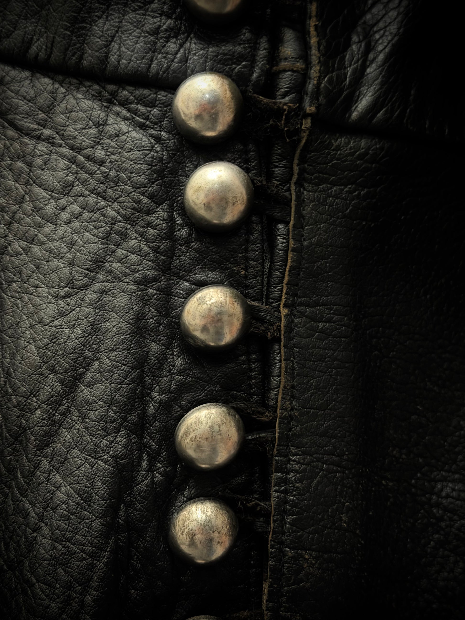 1of1 Napoleon Studded Asymetrical Leather Jacket