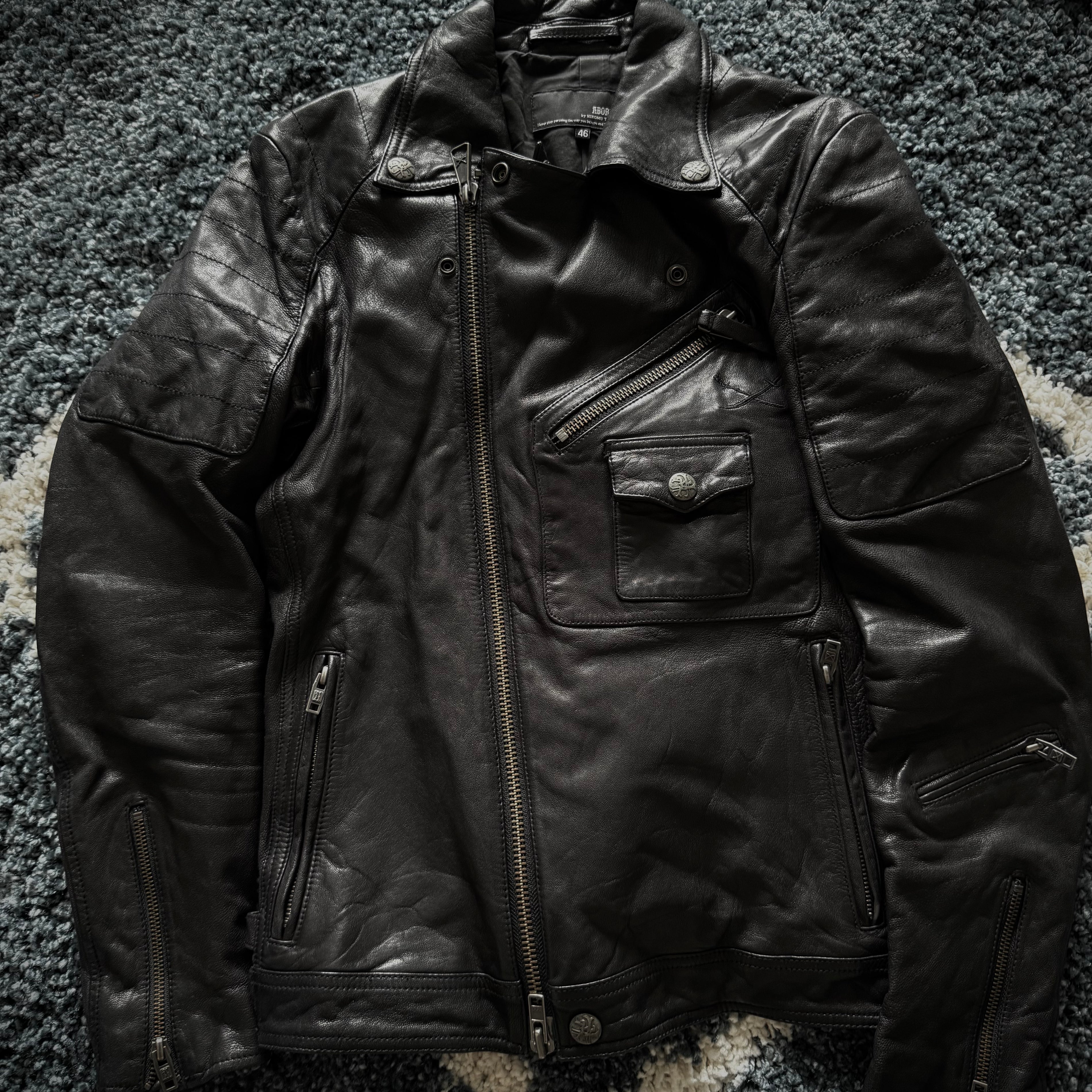 Hiromu Takahara Abordadge Asymetrical rider jacket
