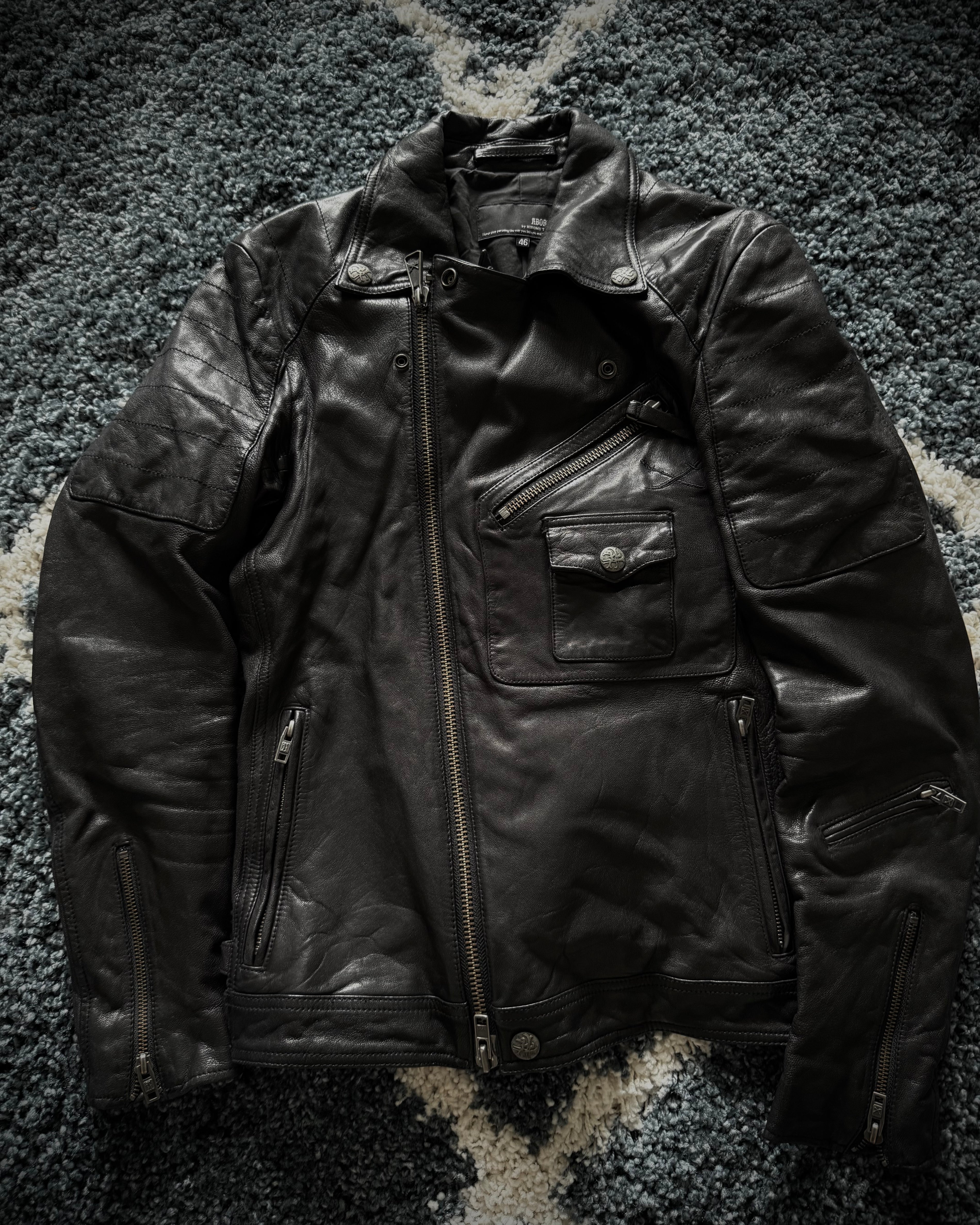 Hiromu Takahara Abordadge Asymetrical rider jacket