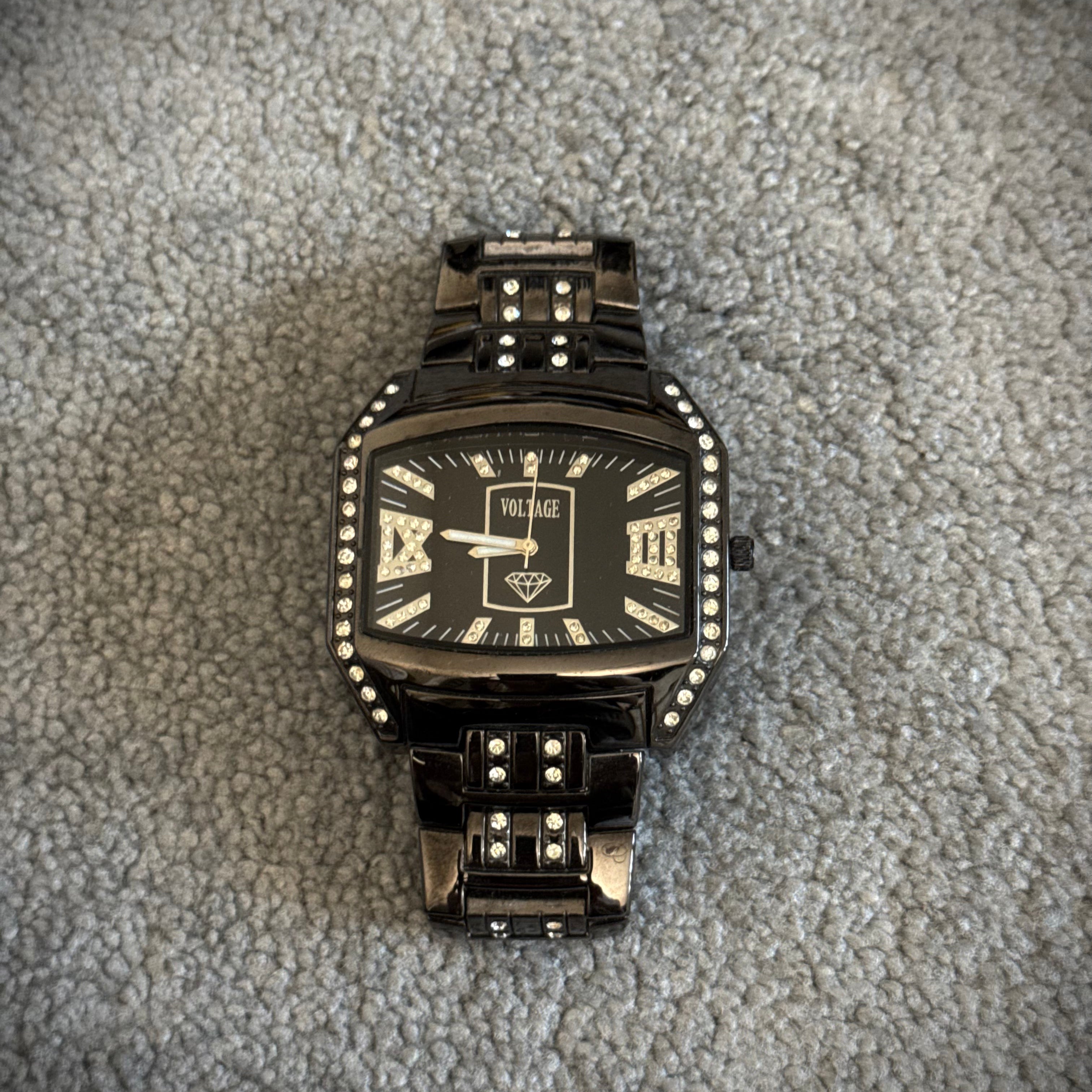 Voltage rhinestone watch