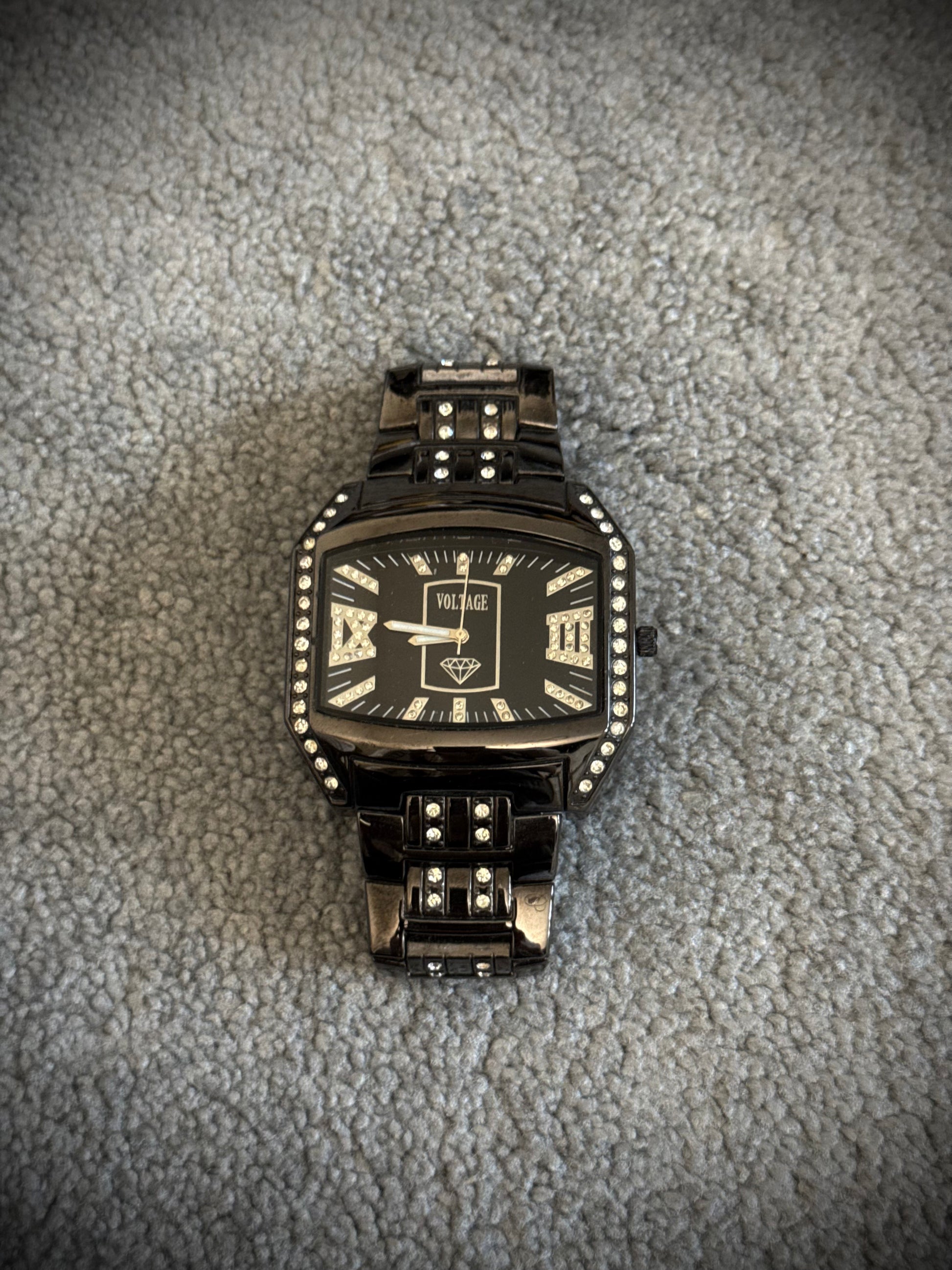 Voltage rhinestone watch