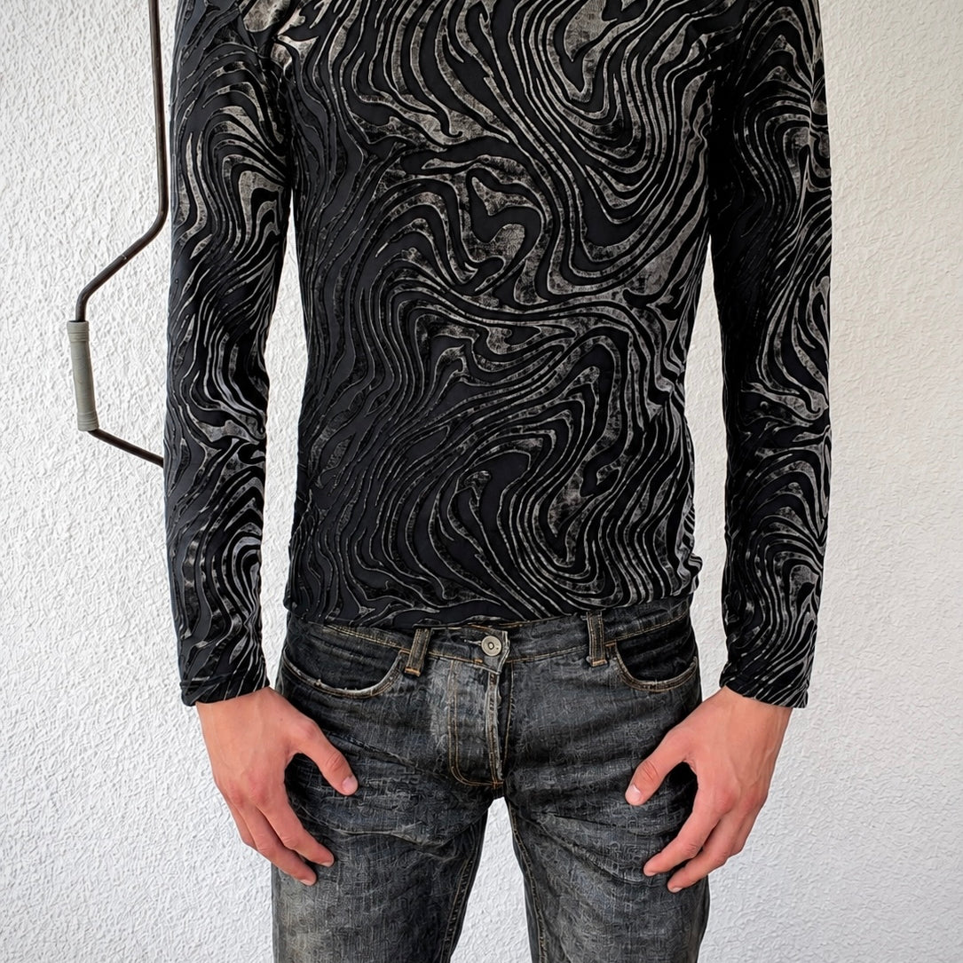 5351 Pour Les Hommes Director Oil See Through Longsleeve