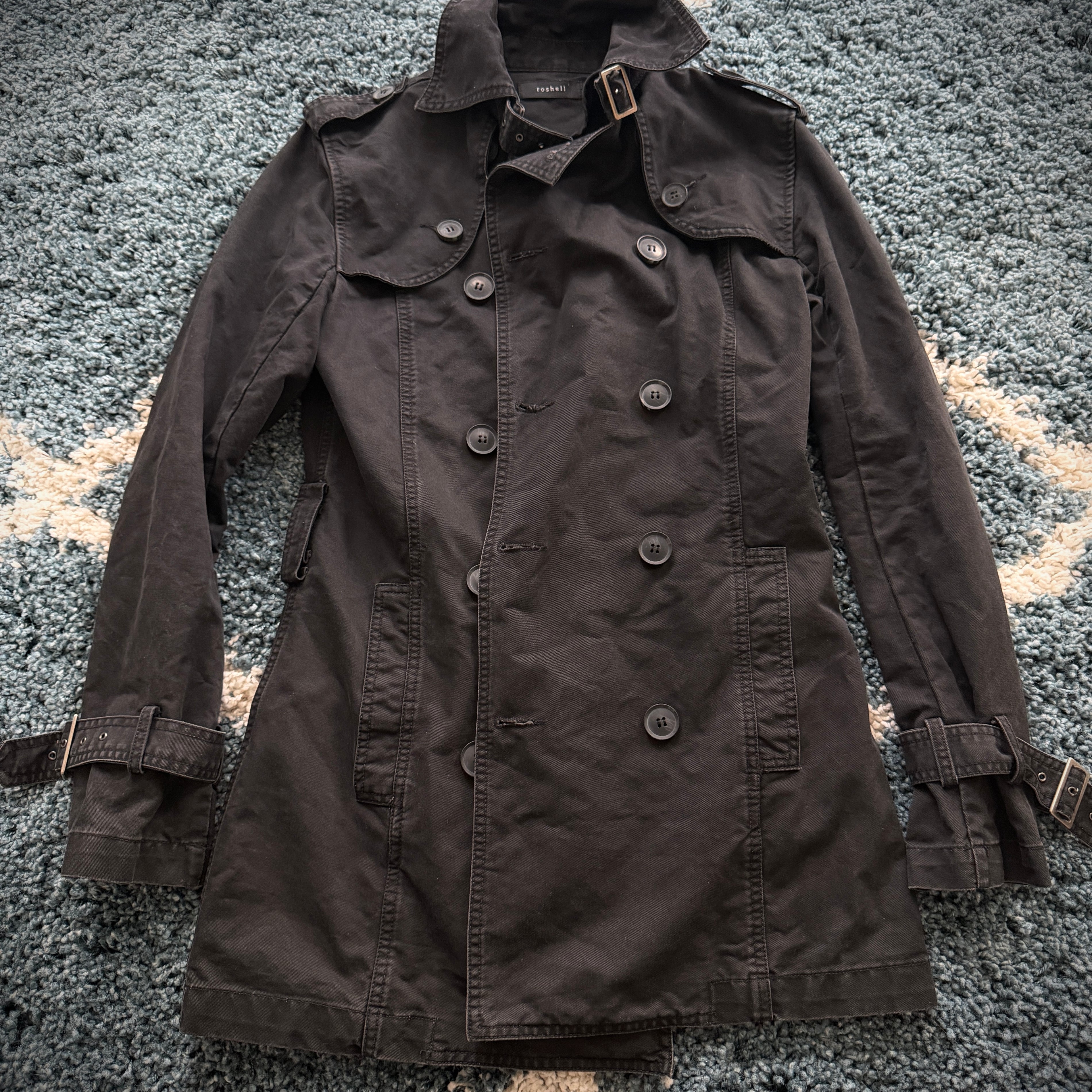 Roshell Military Flap Belt Coat